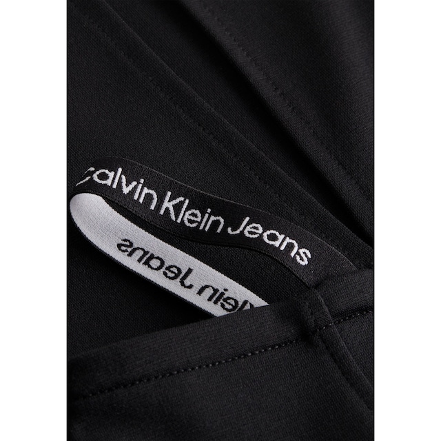 ♕ Calvin Klein Jeans Jerseyrock »LOGO STRAPS MILANO LONG SLEEVE«, mit  Calvin Klein Logo-Straps versandkostenfrei auf