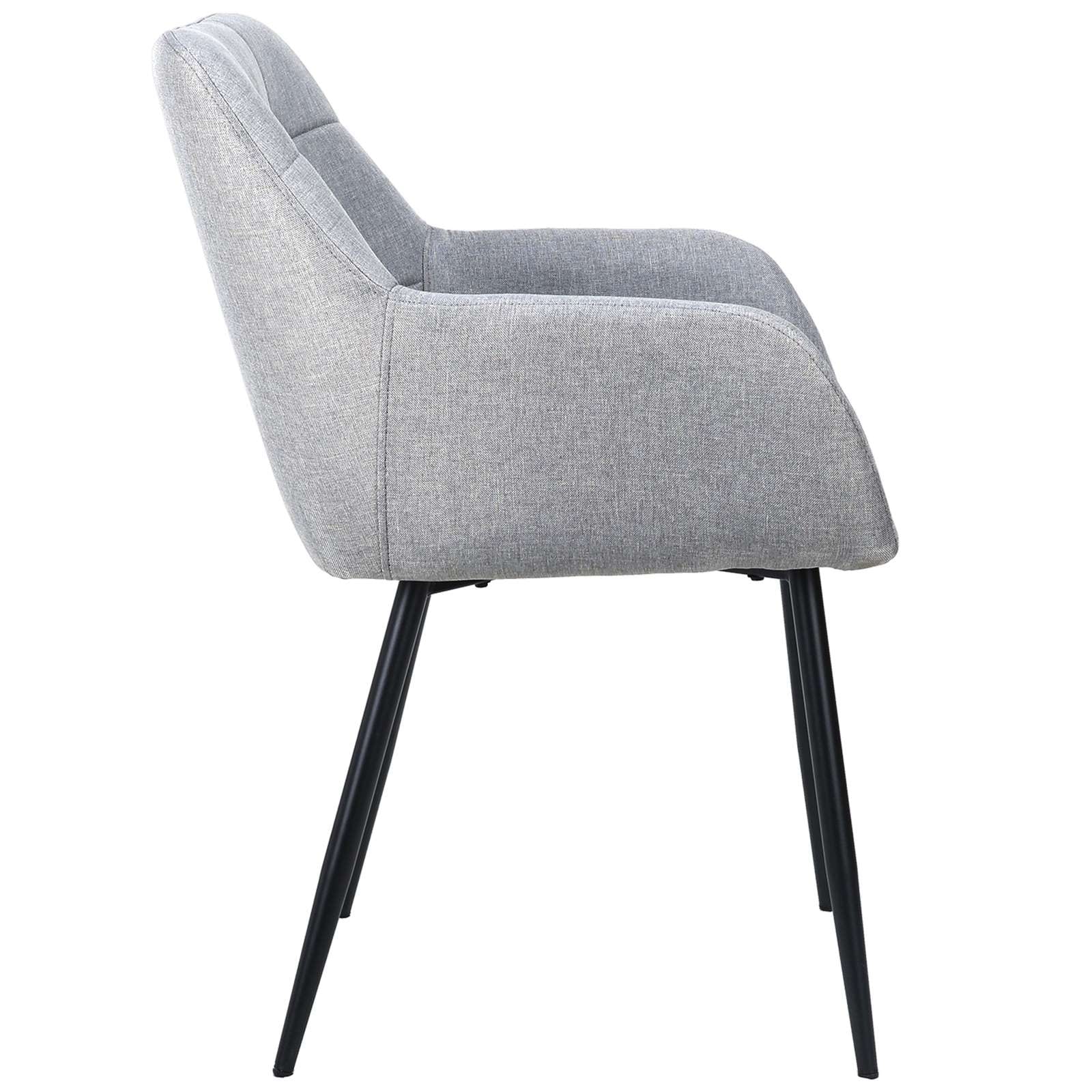 GOODproduct Esszimmerstuhl »Bostony« () 2 Stk.gepolsterte Rückenlehne, Armlehne und Sitzfläche, Sitzhöhe 49 cm