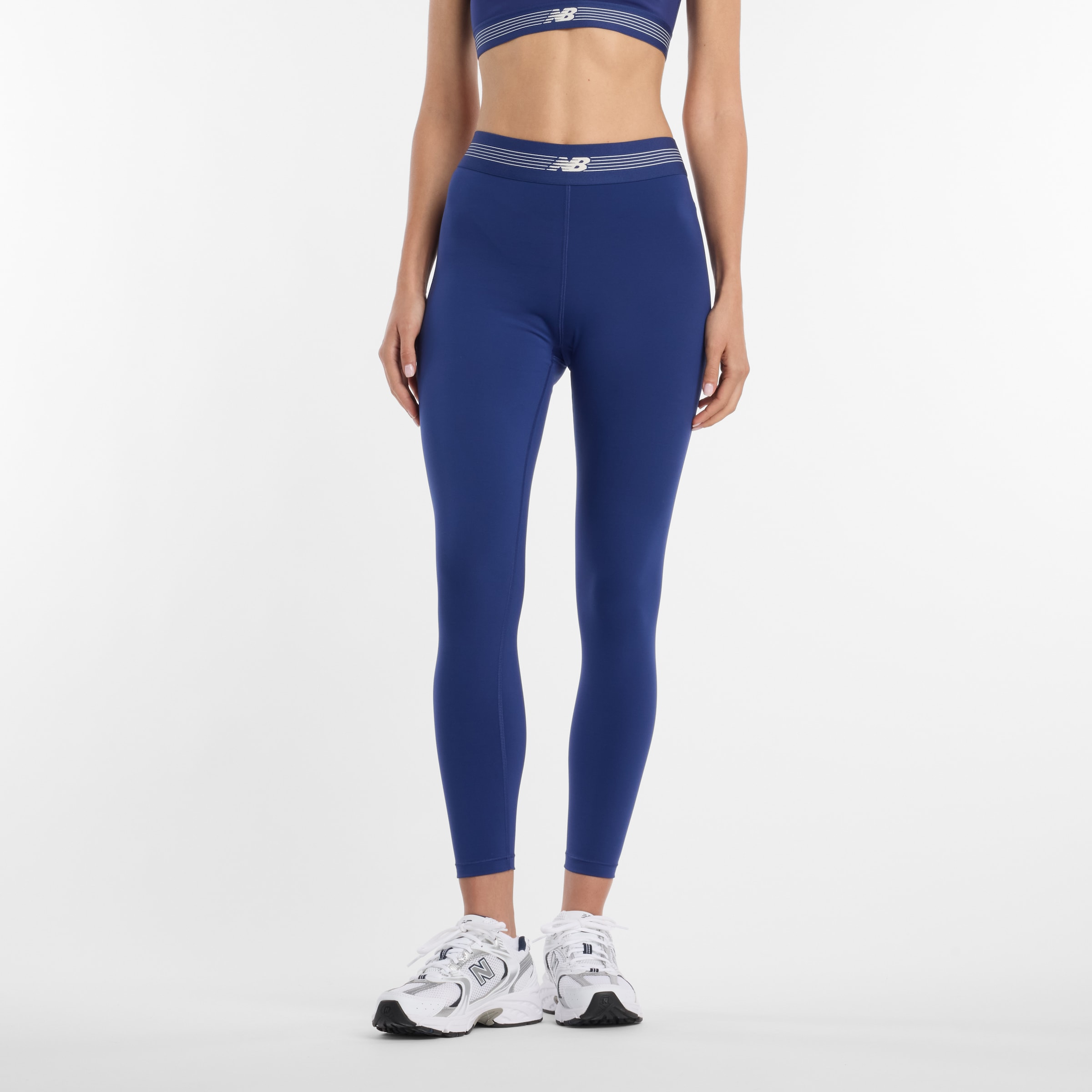 Image of New Balance Funktionstights elastischer Materialmix, schnelltrocknend, sportlicher Stil