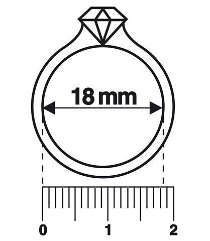 nicht definiert Ringschablone »Ringe / Ringmass - Das Ringmass zur Ermittlung Ihrer Ringgrösse!«, (1 tlg.)