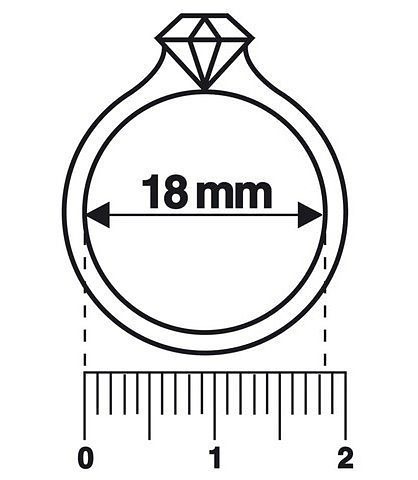 Firetti Ringschablone "Ringe / Ringmass - Das Ringmass zur Ermittlung Ihrer Ringgrösse"