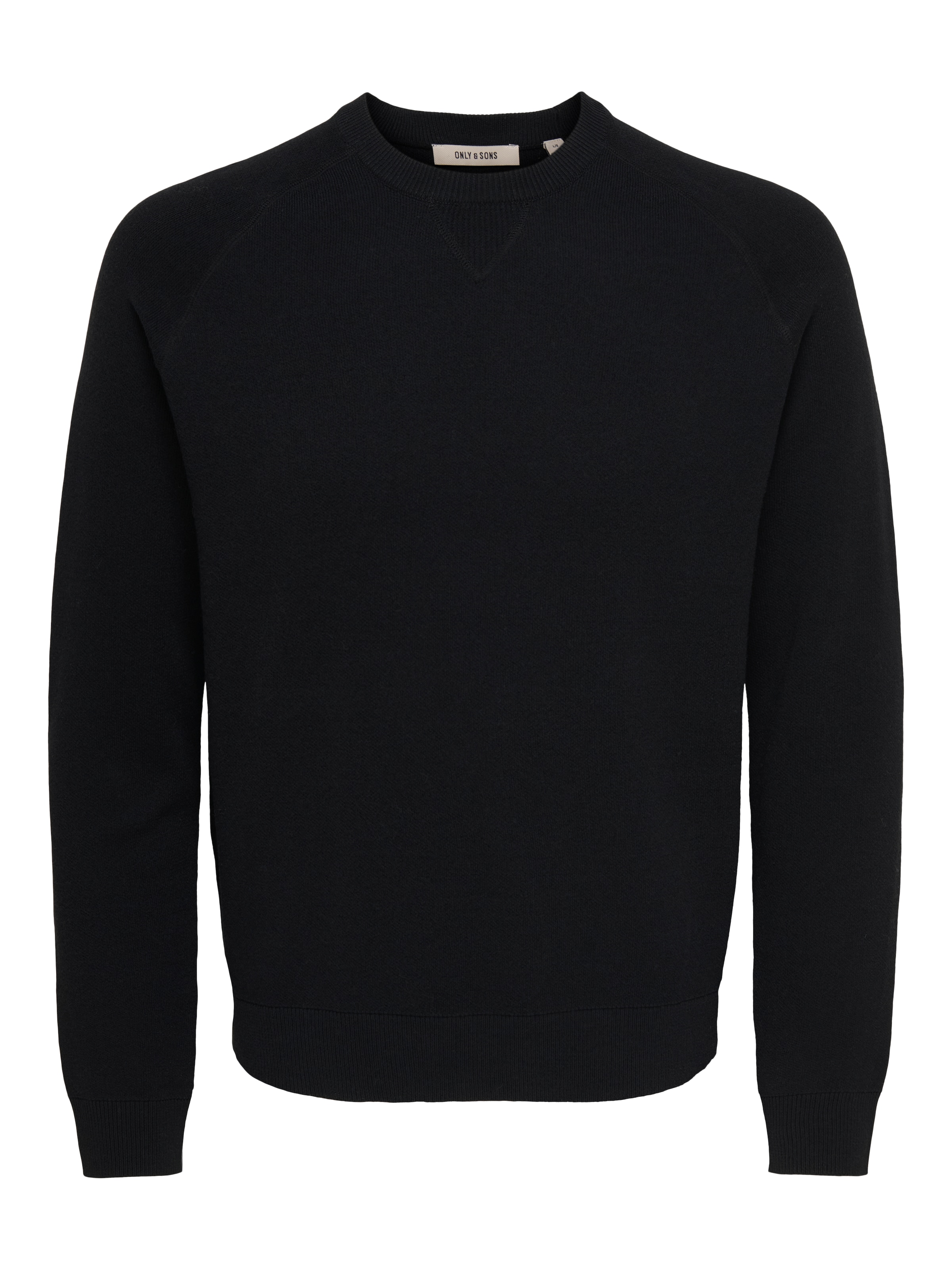 ONLY & SONS Pull à col rond »ONSVILLAS LS CREW KNIT OTL« mélange coton, coupe régulière