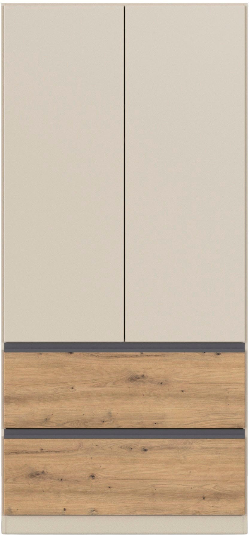 rauch Armoire à portes battantes »Kleiderschrank Schrank Garderobe COSTA in den Breiten 91/136/181 cm« En 3 configurations BASIC/CLASSIC/PREMIUM,  beaucoup d’espace, façade sans poignées et fonction push-to-open MADE IN GERMANY