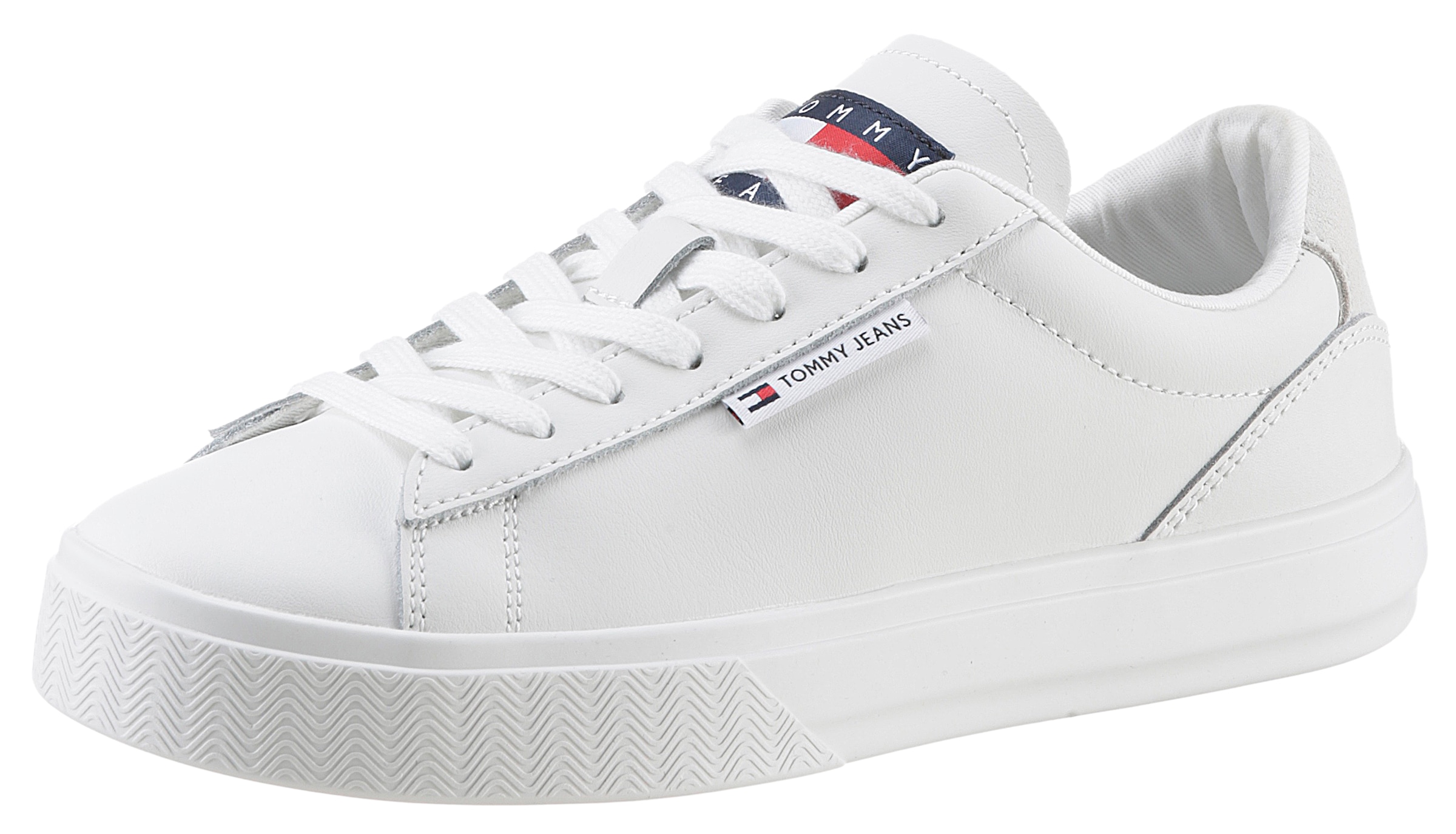 Tommy Jeans Plateausneaker »TJW CUPSOLE SNEAKER ESS«, mit Logoaufnäher an der Zunge, Freizeitschuh, Halbschuh, Schnürschuh-Tommy Jeans 1