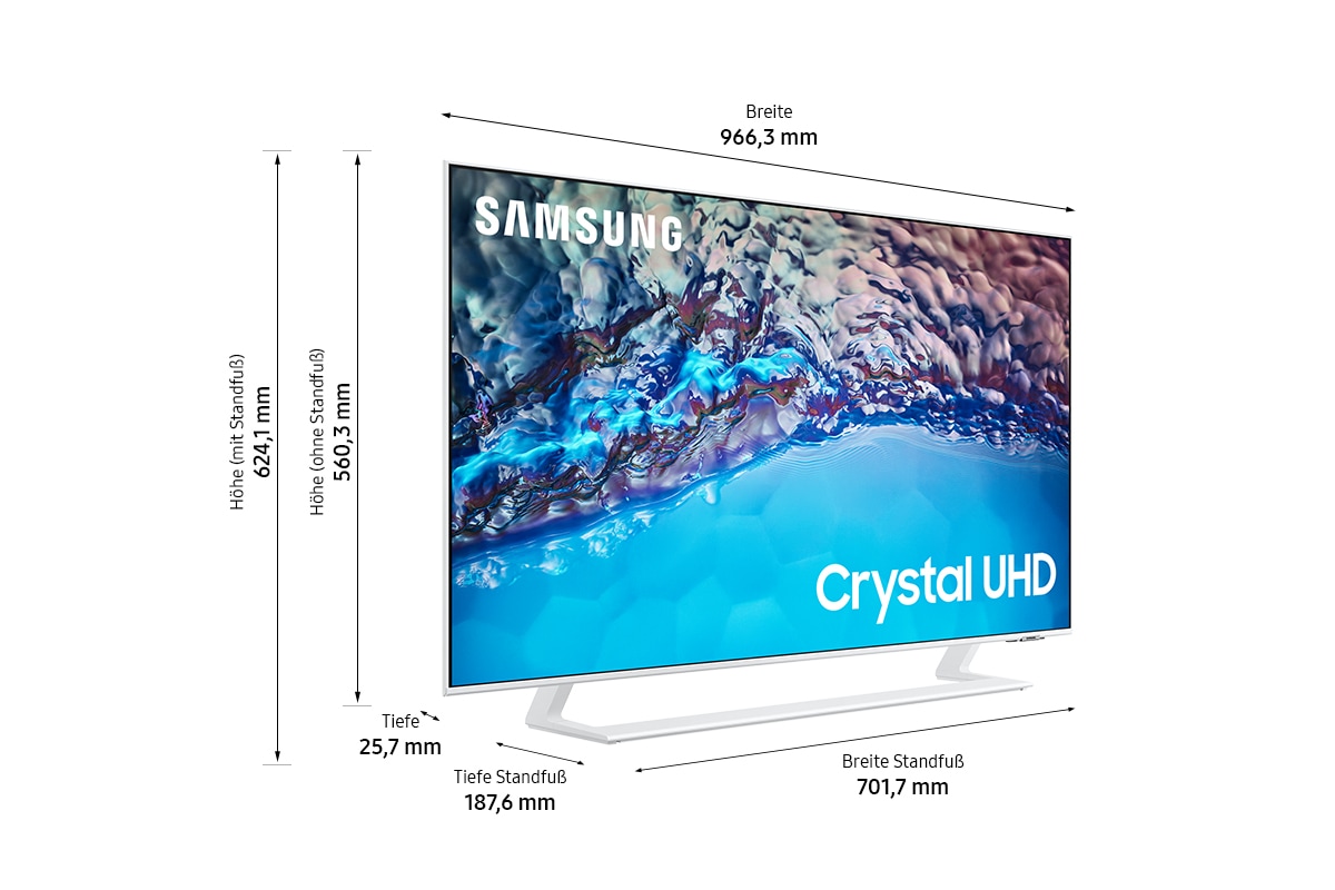 Samsung LED-Fernseher »GU43BU8589U«, 4K Ultra HD, Smart-TV-Google TV, Crystal Prozessor 4K,HDR,Motion Xcelerator