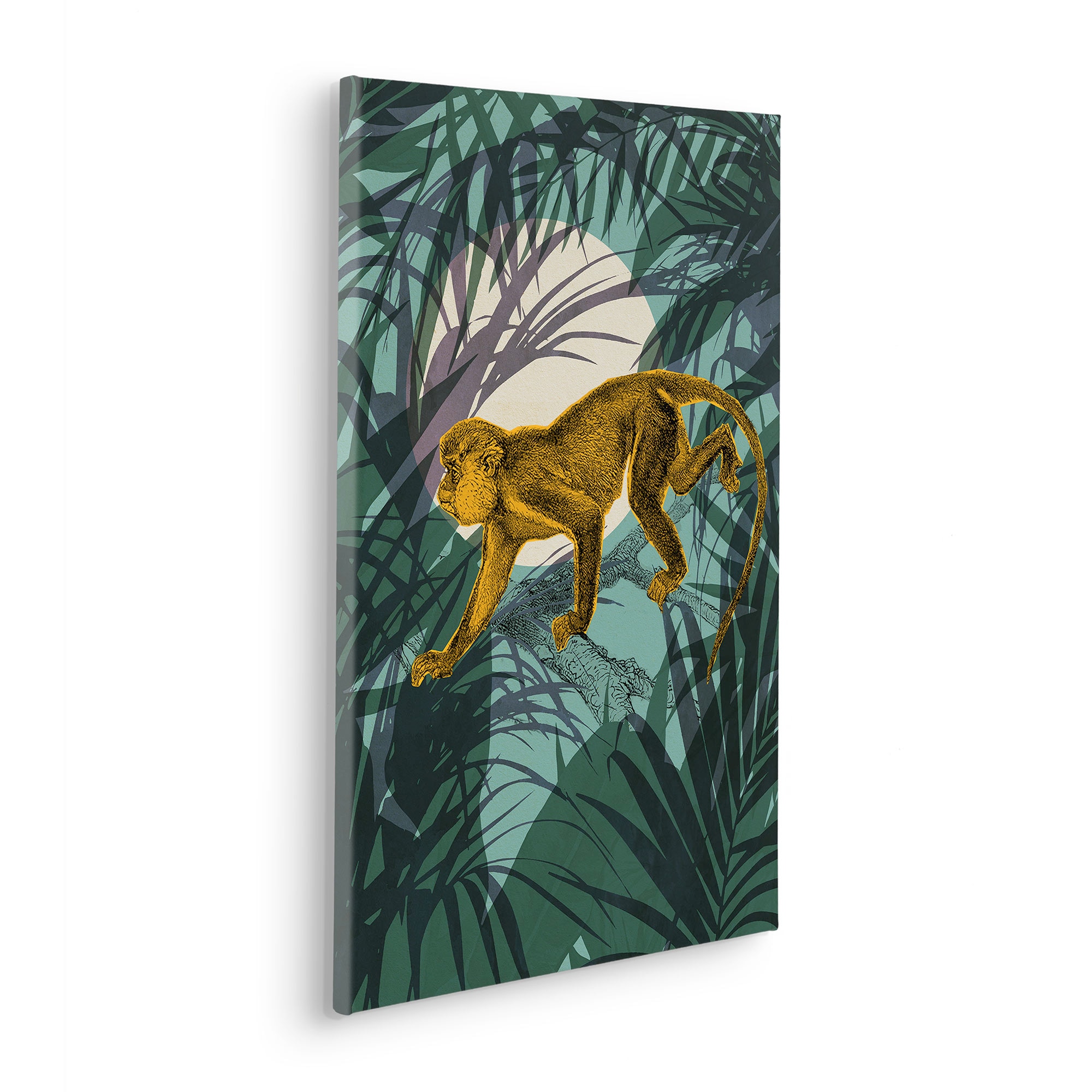 Komar Leinwandbild »Sneaky Monkey - Grösse 40 x 60 cm«, Natur, (1 St.), Keilrahmenbild mi Echtholzrahmen