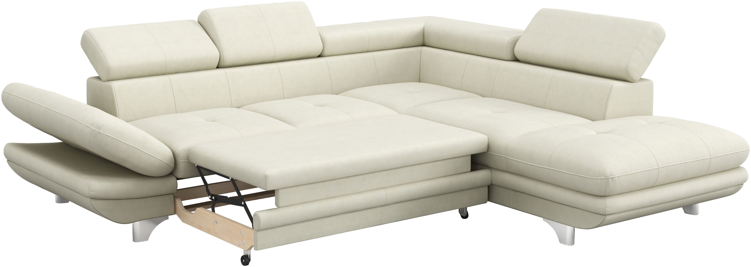 COTTA Ecksofa »Enterprise L-Form«, mit Arm- & Kopfteilverstellung, wahlweise mit Bettfunktion