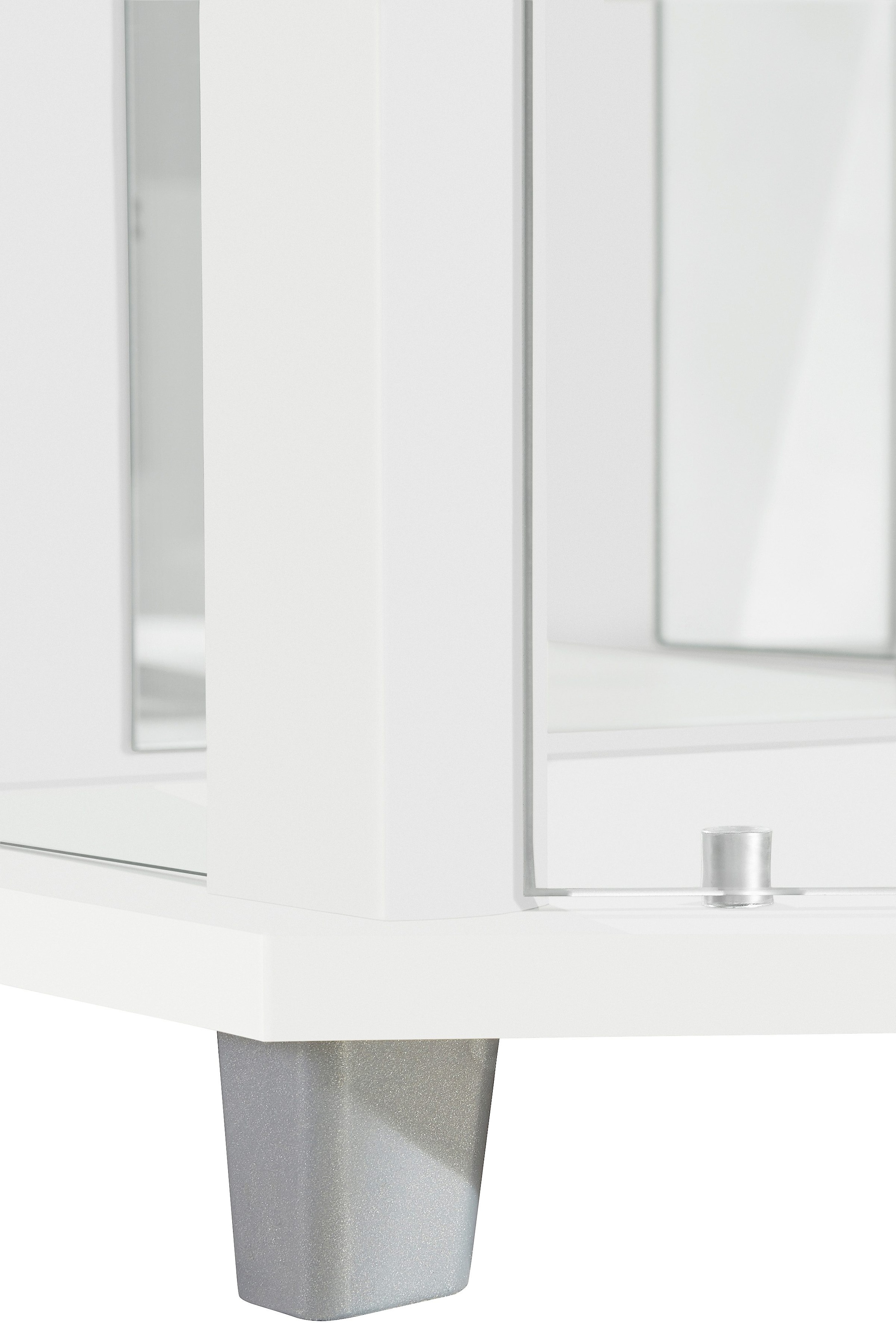 fif möbel Vitrine d'angle »TRIO Höhe ca. 172 cm, ink. Beleuchtung« Eckvitrine/Glasvitrine 1x Glastür, perfekt für Sammler, Sammlervitrine