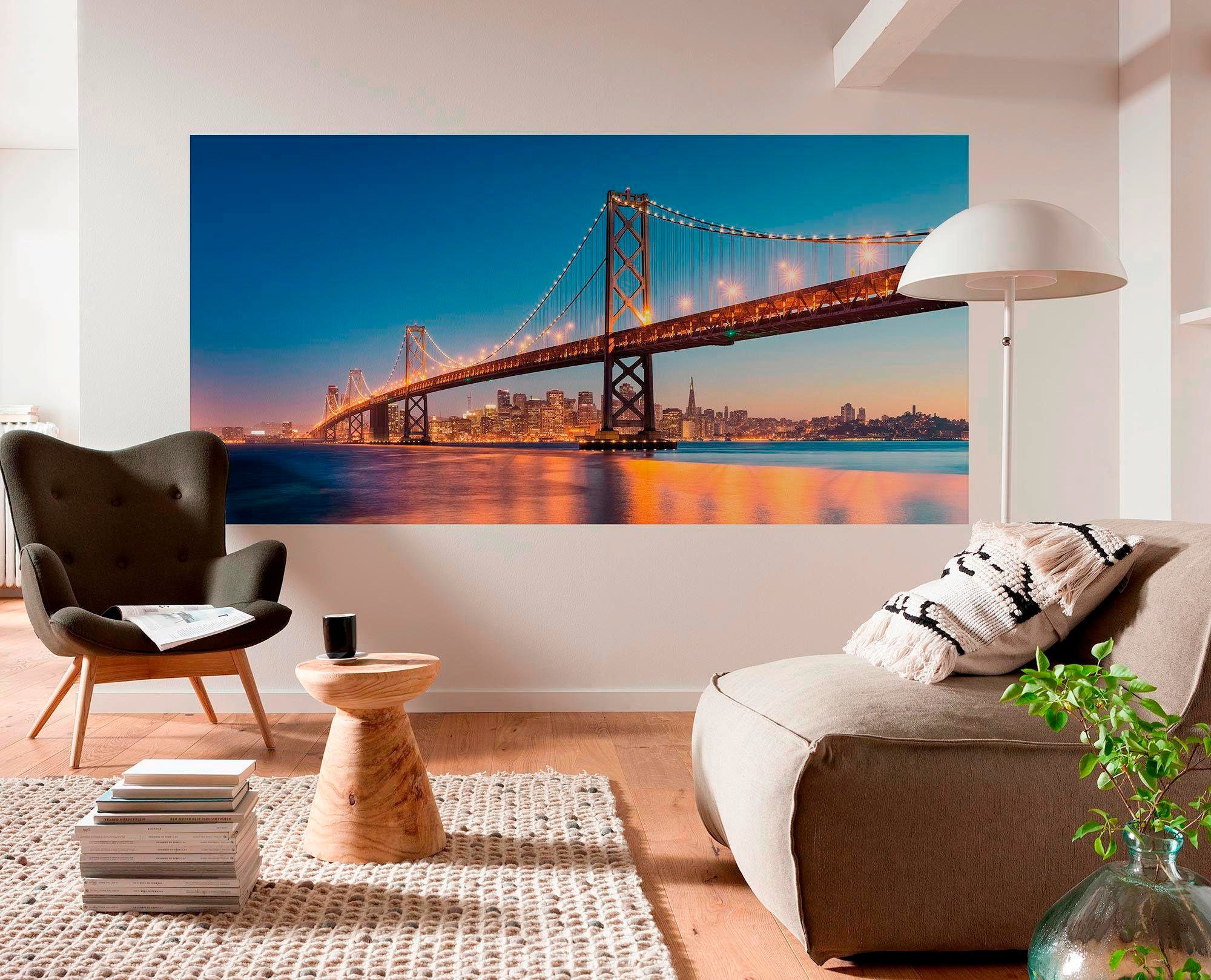 Komar Vliestapete »Digitaldruck Vlies -  Spectacular San Francisco - Grösse 200 x 100 cm« bedruckt glatt Wohnzimmer, Schlafzimmer