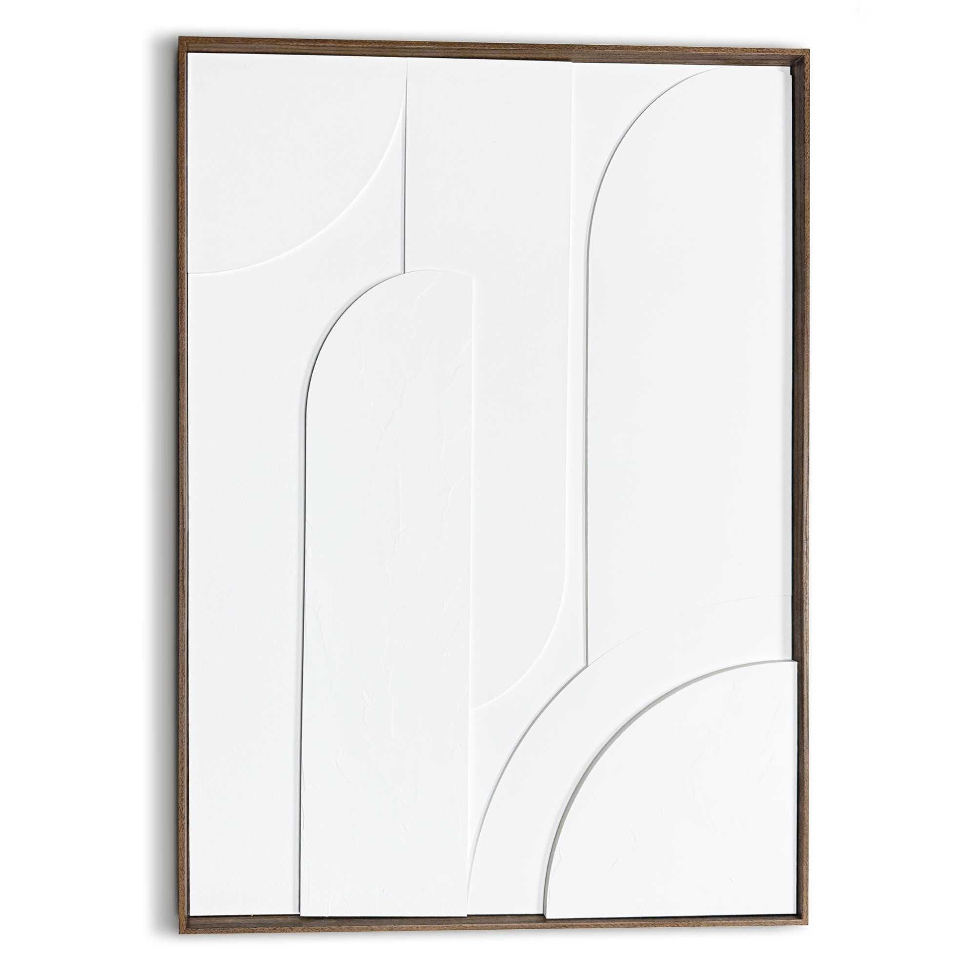 Image of Reinders Wandbild "Layered Geometrics" Wohnzimmer - Weiss - MDF - Abstrakt - 50x70 cm