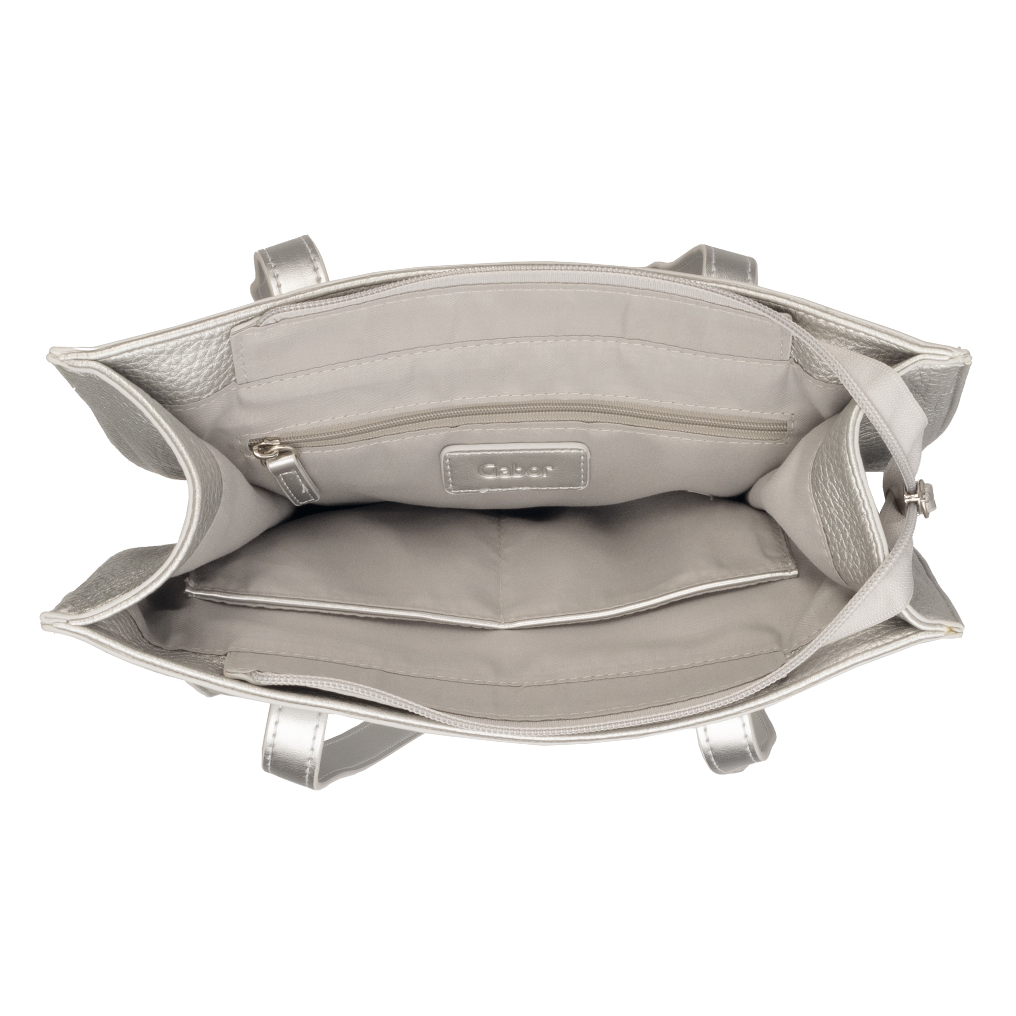 Gabor Shopper »Elfie« aus fein genarbtem, glattem Kunstleder und mit einem Logo Rubber Patch