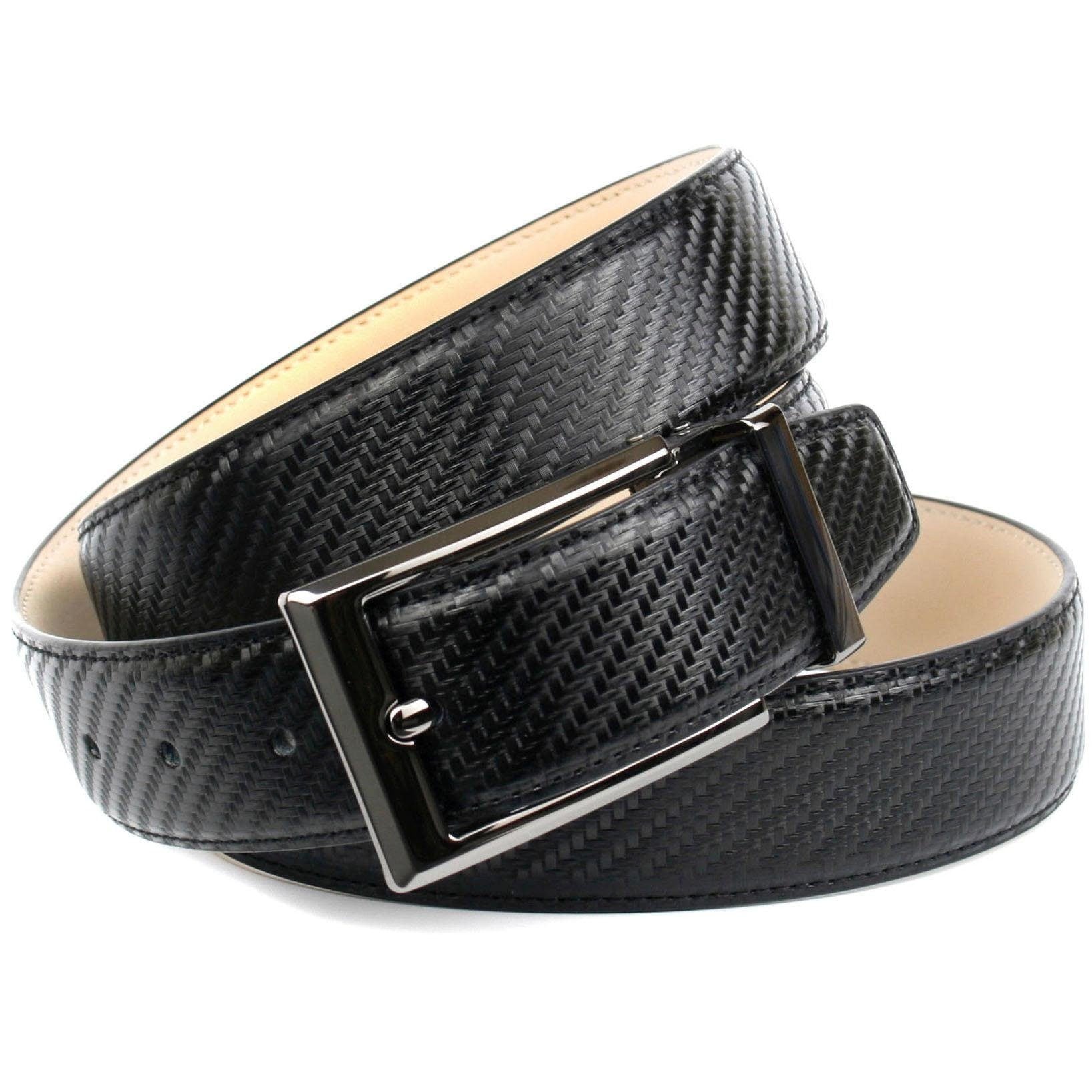 Image of Anthoni Crown Ledergürtel, mit Karbonmuster bei Ackermann Versand Schweiz