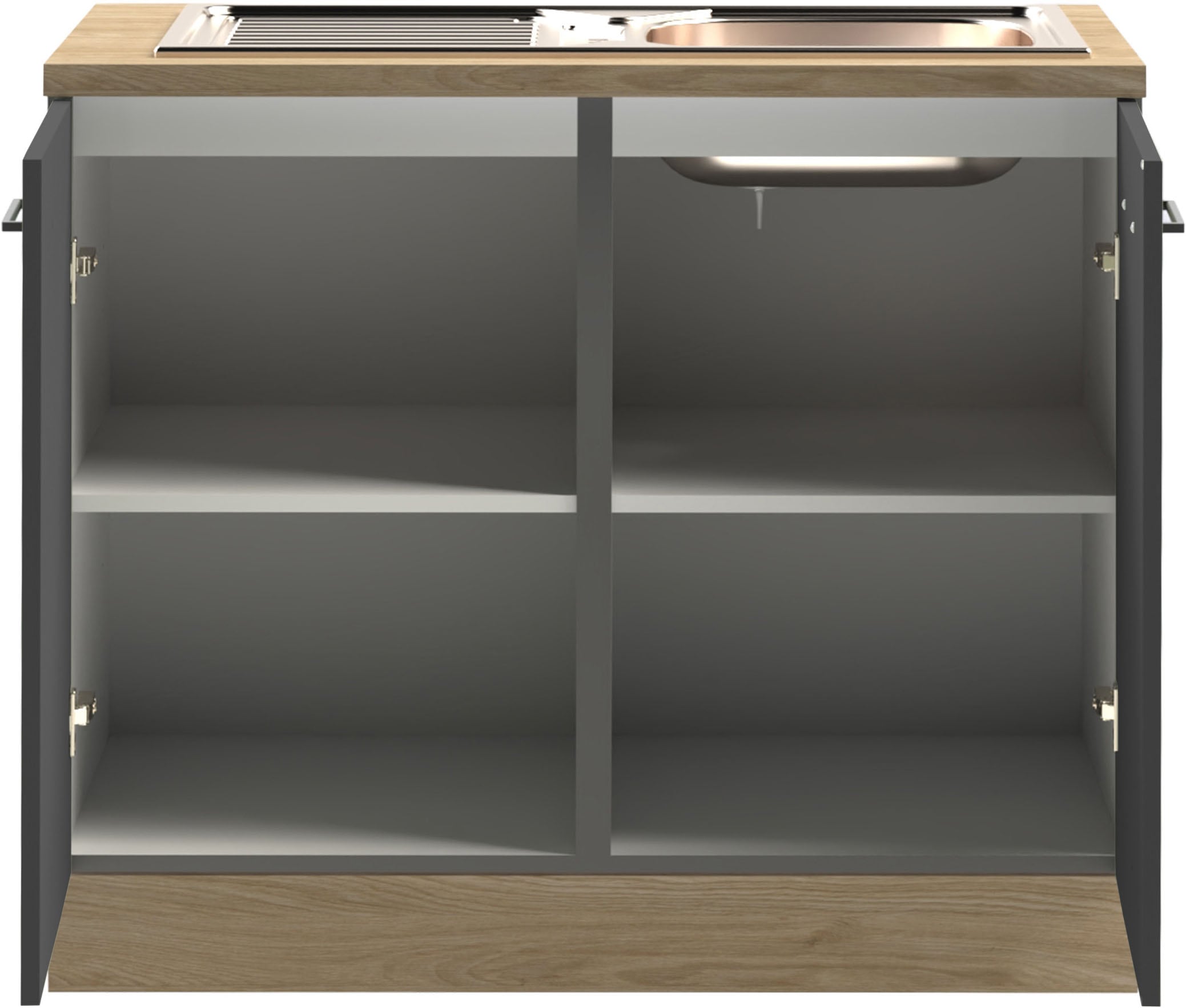 KOCHSTATION Meuble évier »KS-Kolari« 1 cuis tlg. Masse (B/T/H): 100,1 x 60 x 88 cm