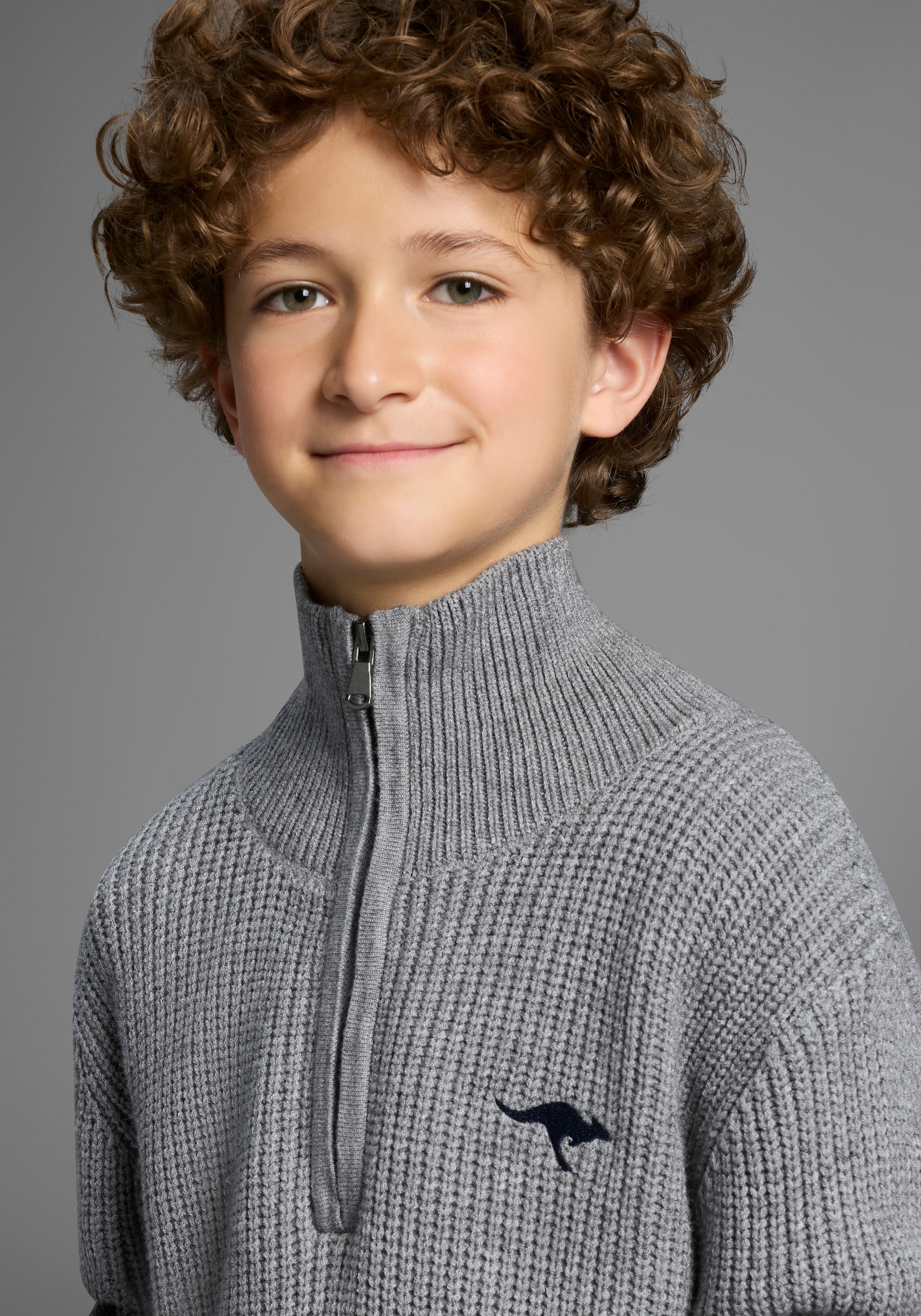 KangaROOS Pull en tricot »Troyer, Pullover mit Zipper« Troyer, warmer Pullover