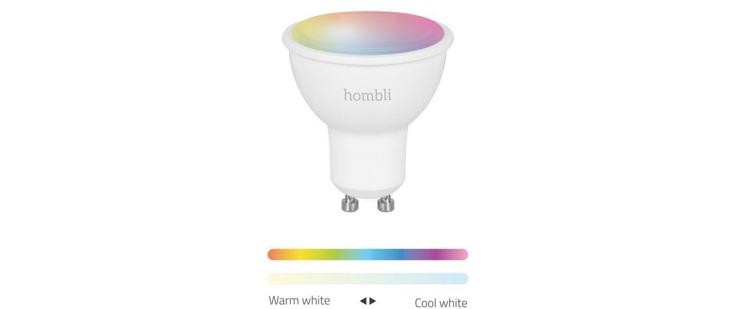 LED-Leuchtmittel »hombli GU10 (4.5W) RGB + CCT 1+1 Pack«, GU10, Farbwechsler