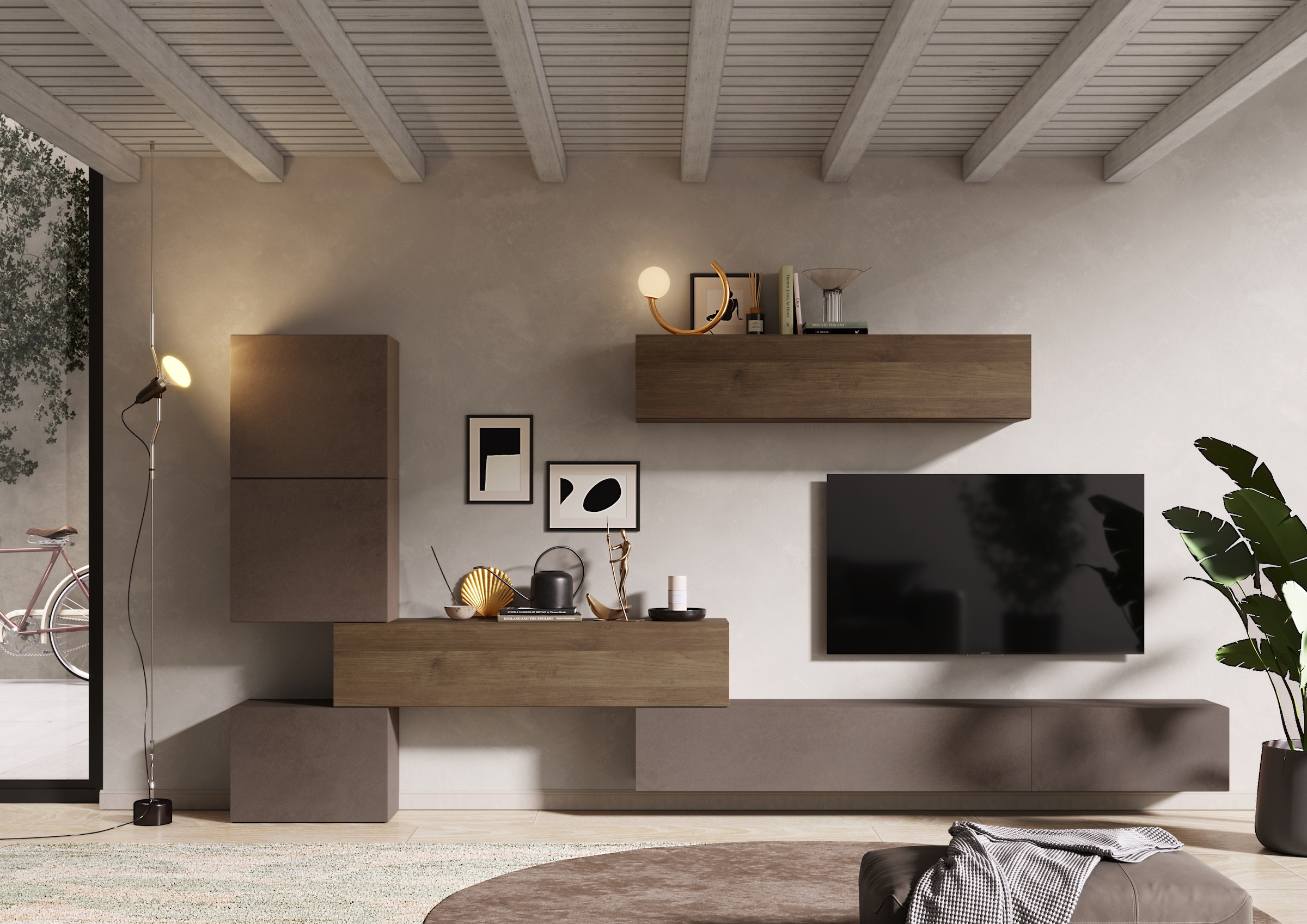 Image of Home affaire Wohnwand "Infinity, 7tlg. Breite 340 cm, Höhe variabel, Schrankwand, Anbauwand" 7 Stk. tlg.