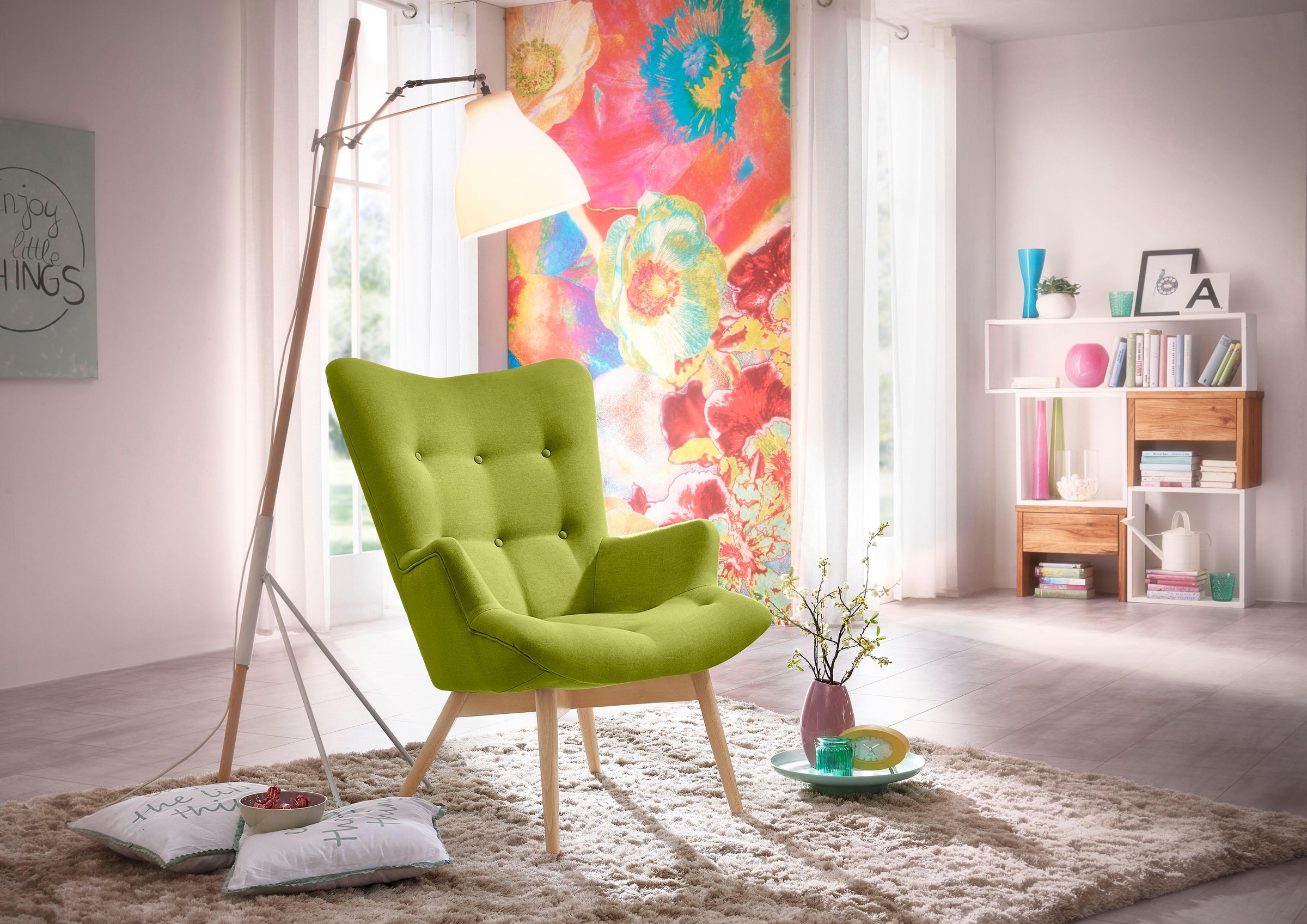 Image of Max Winzer® Sessel »Arne«, in Schalenform, im Retrolook, Hochlehner bei Ackermann Versand Schweiz