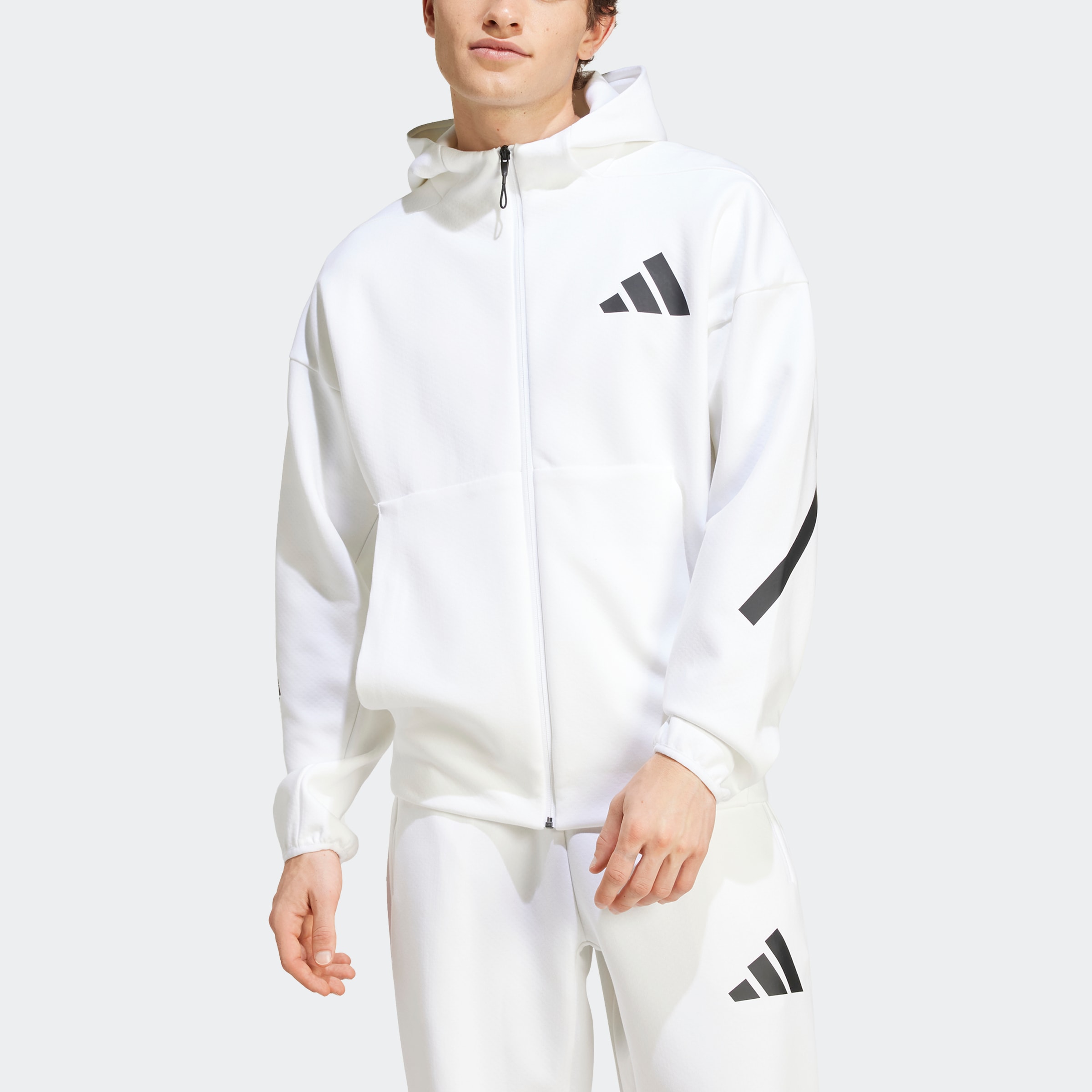 adidas Sportswear Kapuzensweatshirt »M Z.N.E. FZ«, für sportliche Aktivitäten, aus Polyester und Baumwolle
