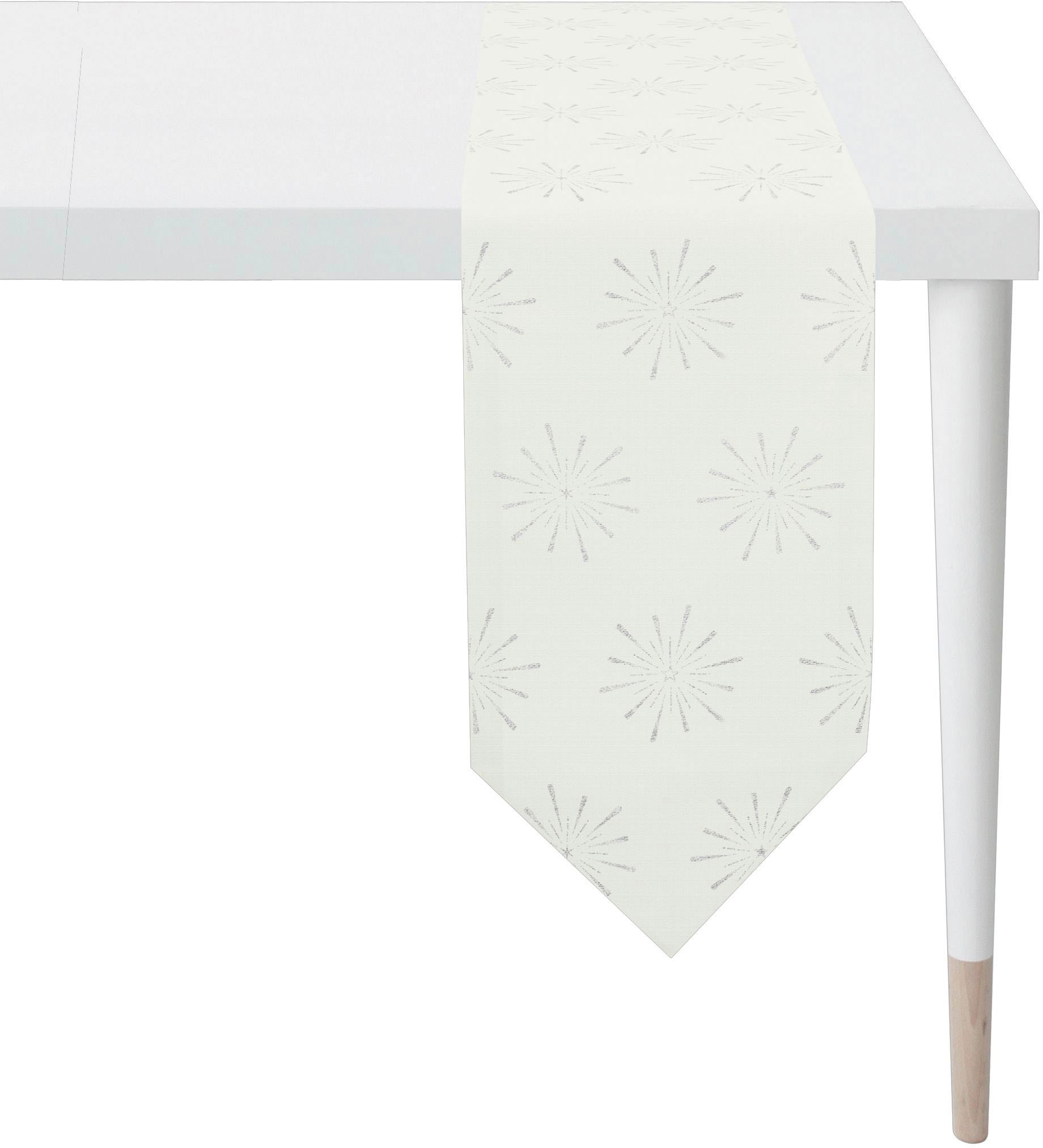 Image of APELT Tischband "6302 CHRISTMAS GLAM, Weihnachtsdeko, Weihnachten" Lurex-Jacquardgewebe