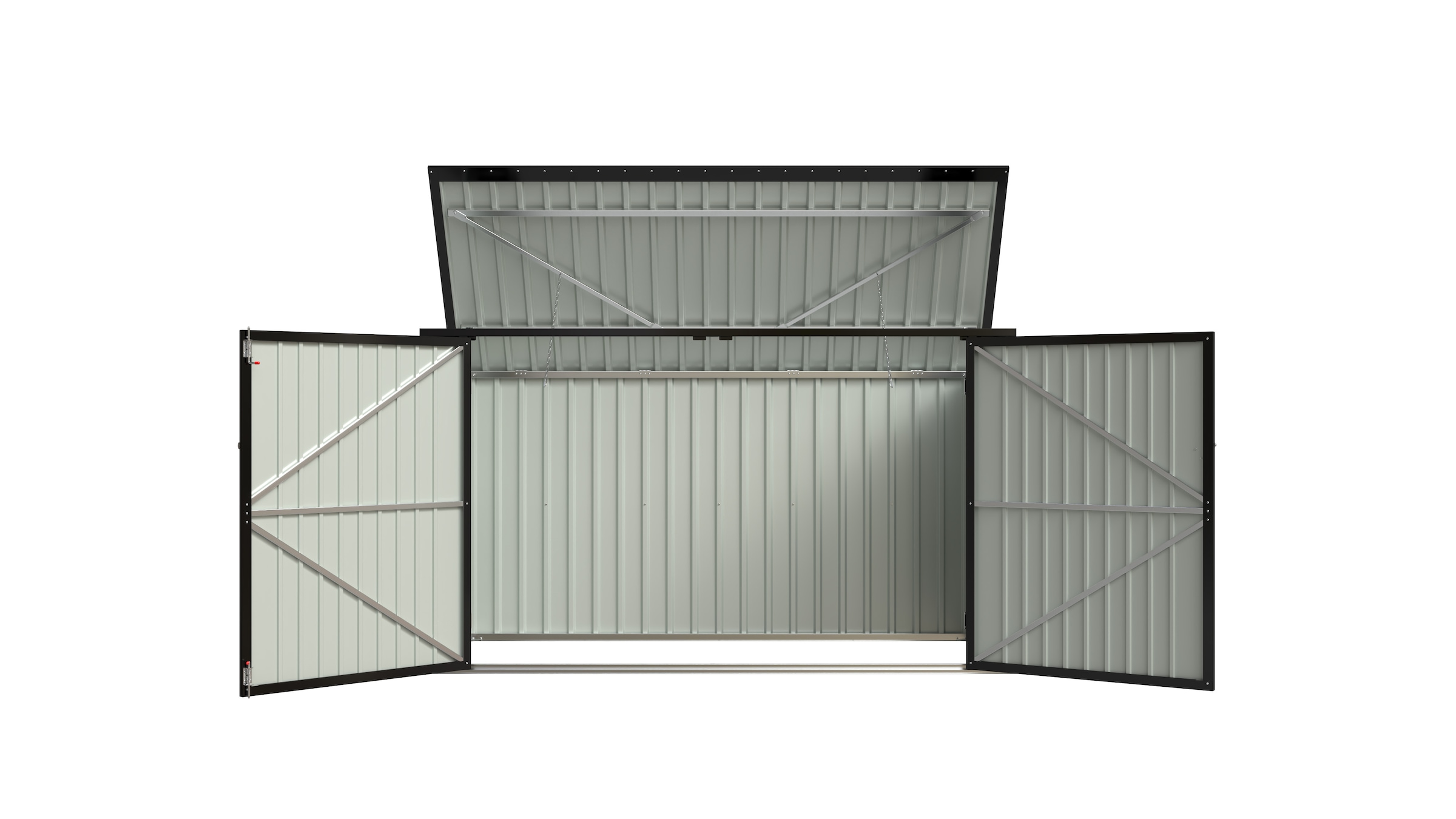 KONIFERA Coffre à poubelles »Oviedo« LxPxH : 233x105x133 cm