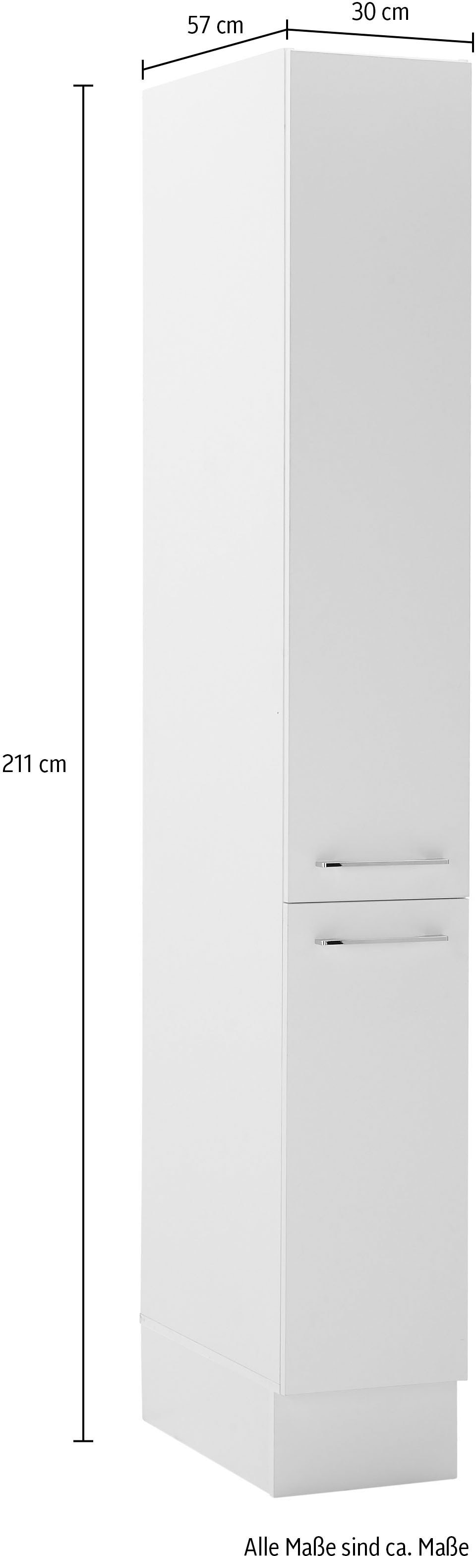 BASIC by Balculina Armoire à provisions »Turin« largeur 30 cm, au choix noir mat ou blanc mat