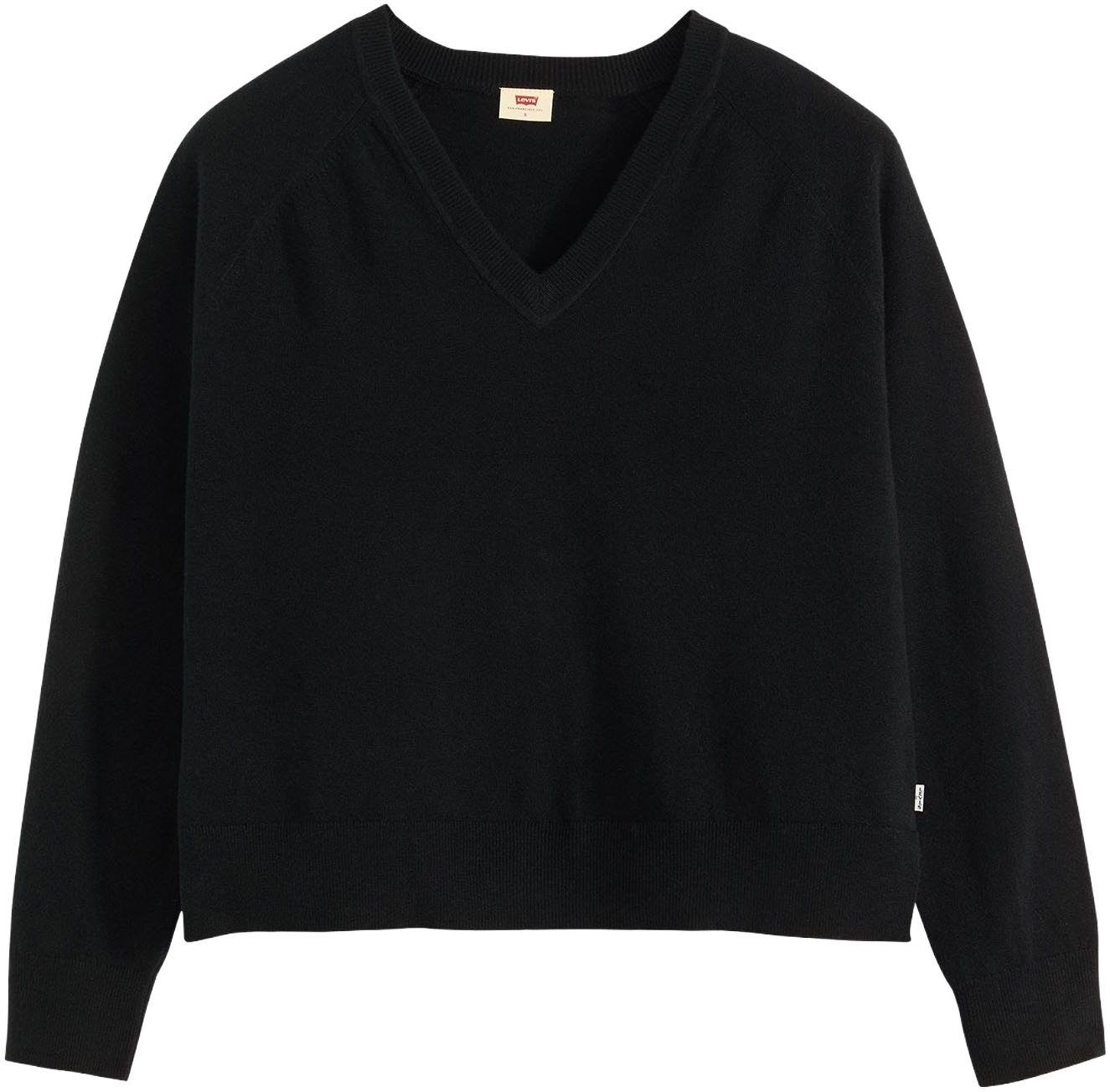 Levi's® V-Ausschnitt-Pullover »TARA SUPER SOFT V«, im Bund beidseitig mit kurzem Schlitz