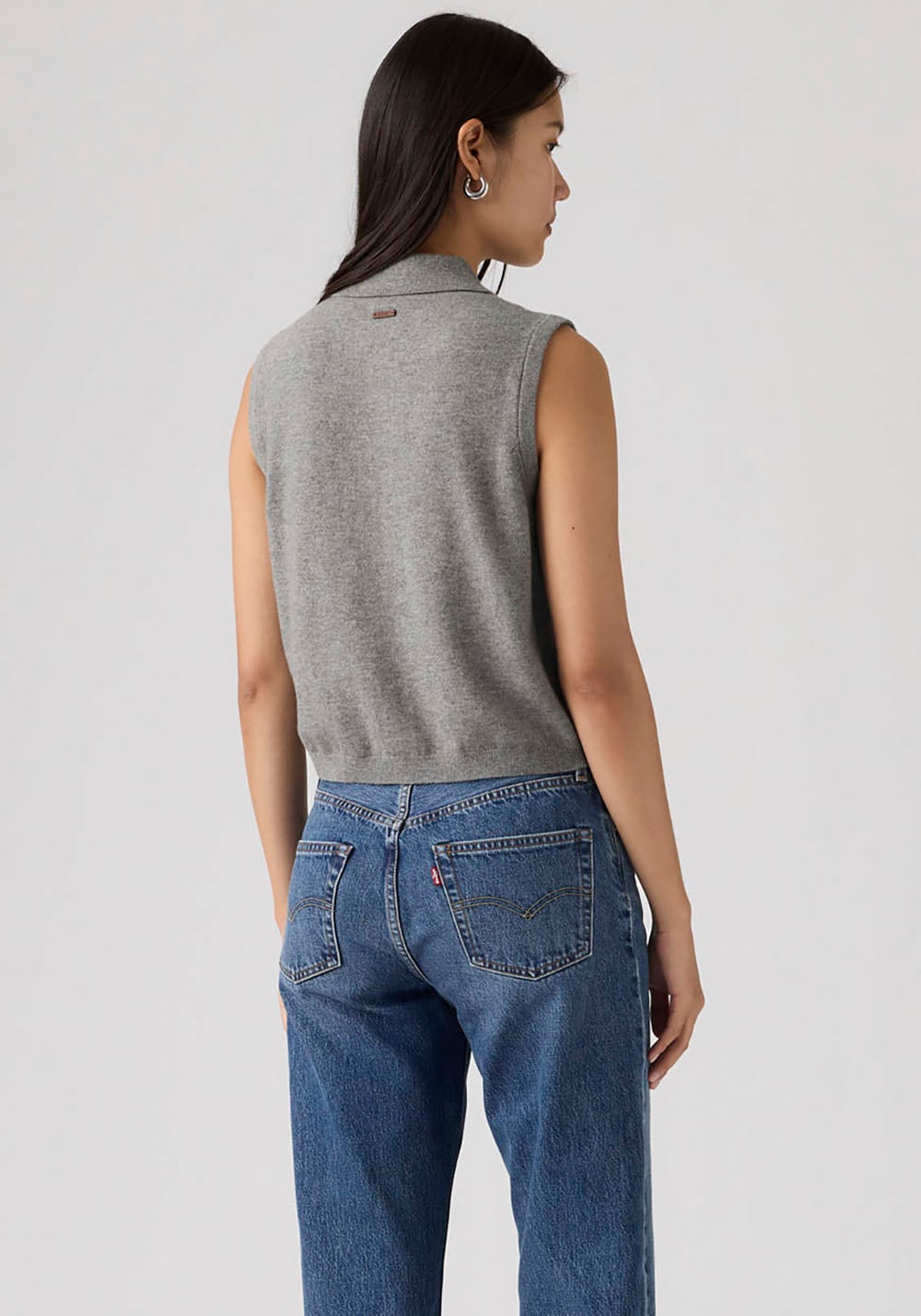 Levi's® Pull en tricot »SUPER SOFT MINI RUFFLE VEST« mit Strukturmuster