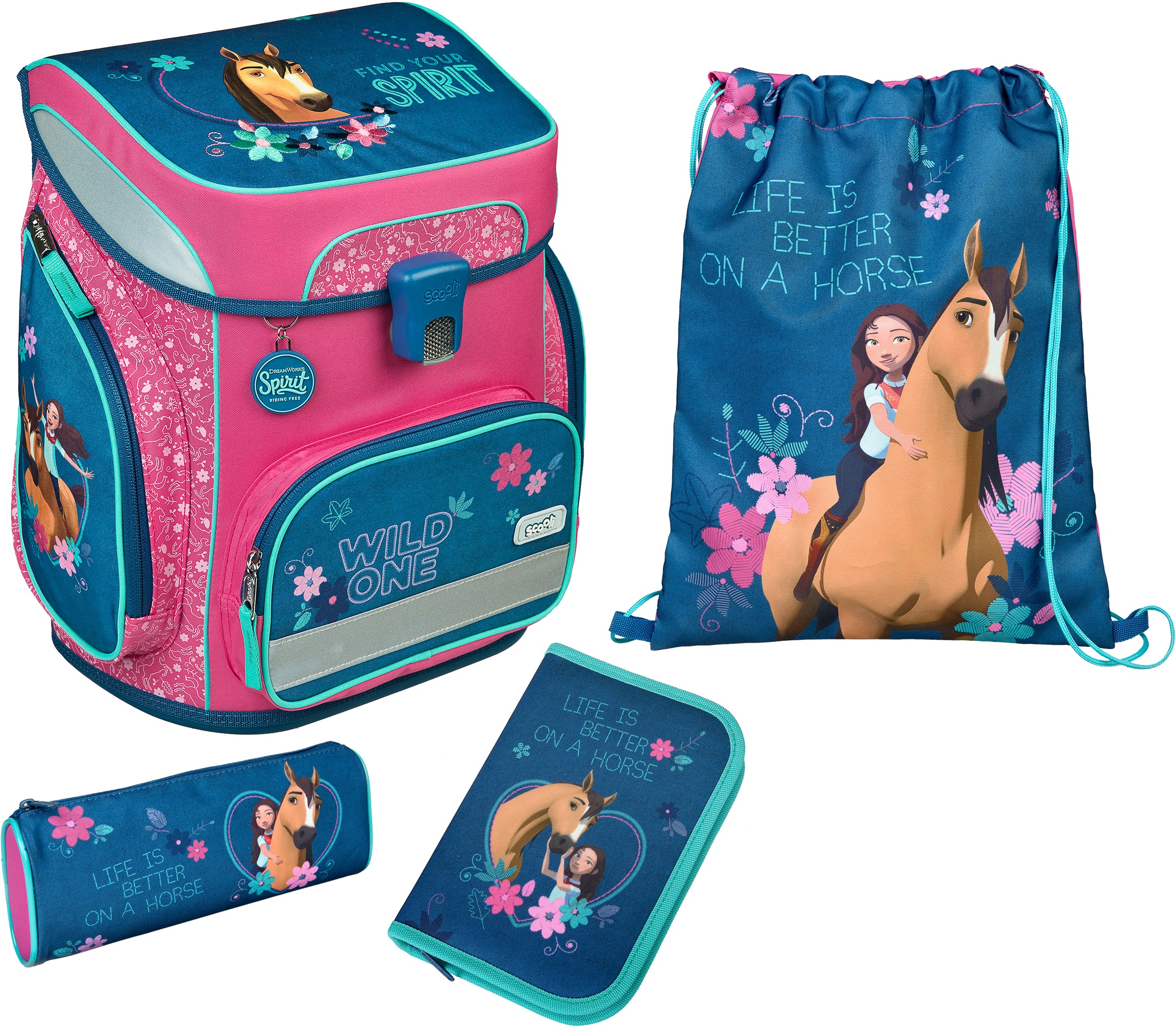 Image of Scooli Schulranzen »EasyFit, Spirit«, Reflektoren bei Ackermann Versand Schweiz