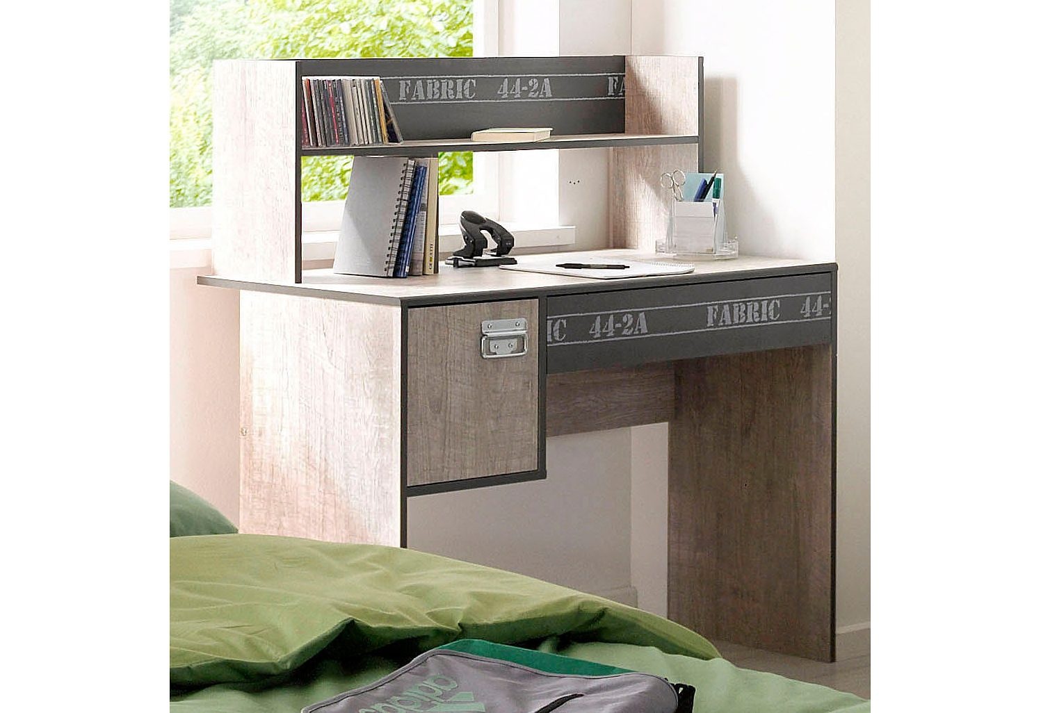 Image of Parisot Kinderschreibtisch »Fabric«, Jugendschreibtisch, Schreibtisch, Ablagefächer im Regalaufsatz, ein Schubkasten bei Ackermann Versand Schweiz