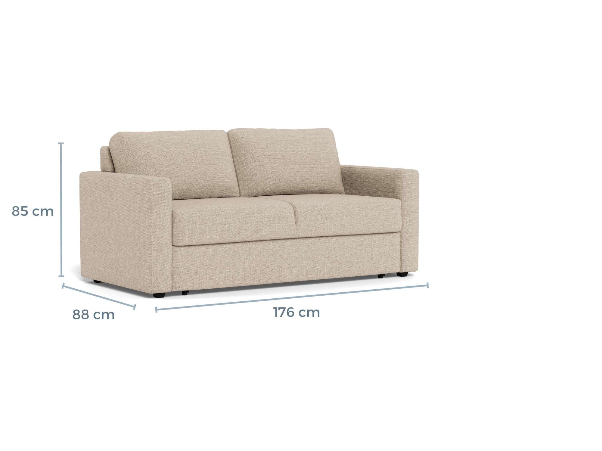 ACTONA GROUP Schlafsofa »Fleury, Bettsofa« beige, ausziehbar, 176x88x85cm