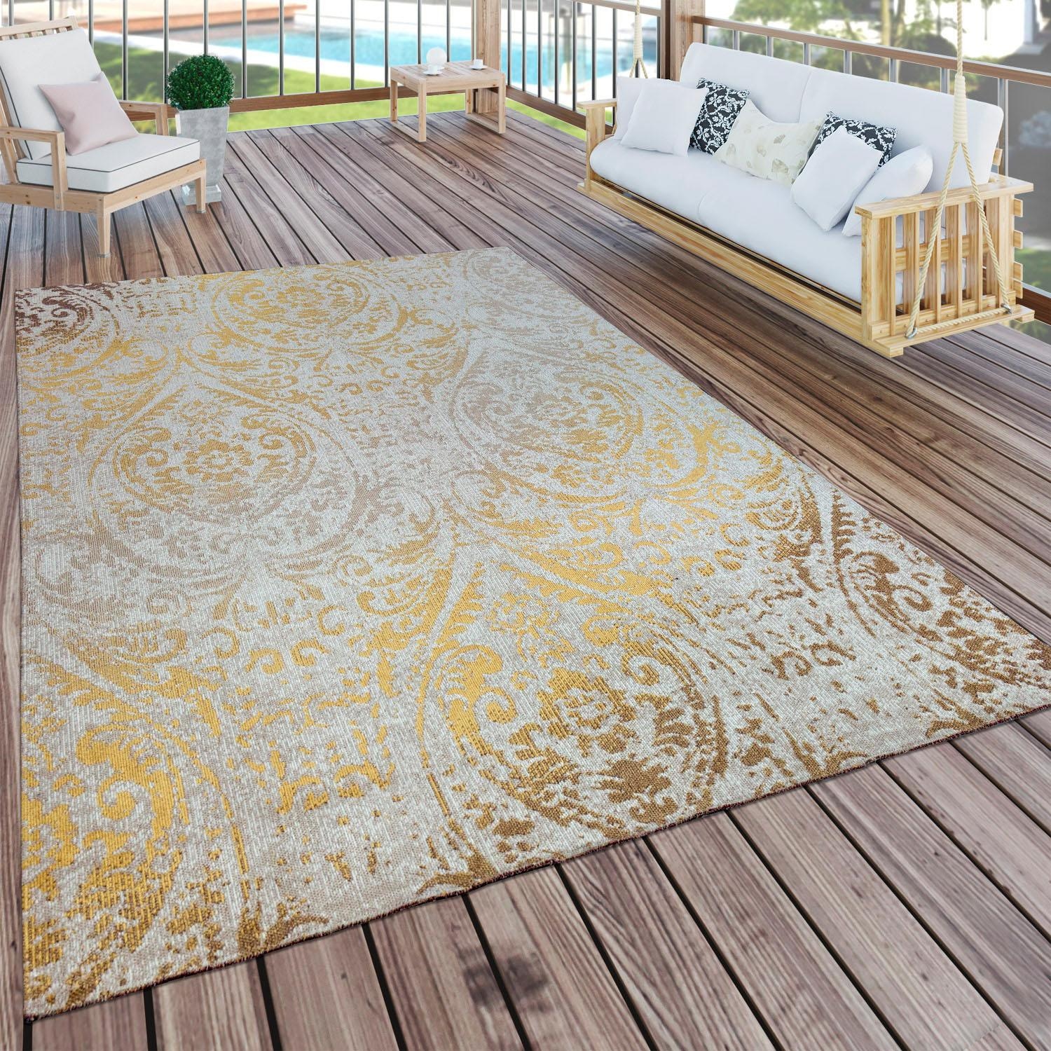 Paco Home Teppich »Artigo Ornamente, Design, Vintage 415«, In- geeignet und rechteckig, à prix Kurzflor, Outdoor Motiv bas