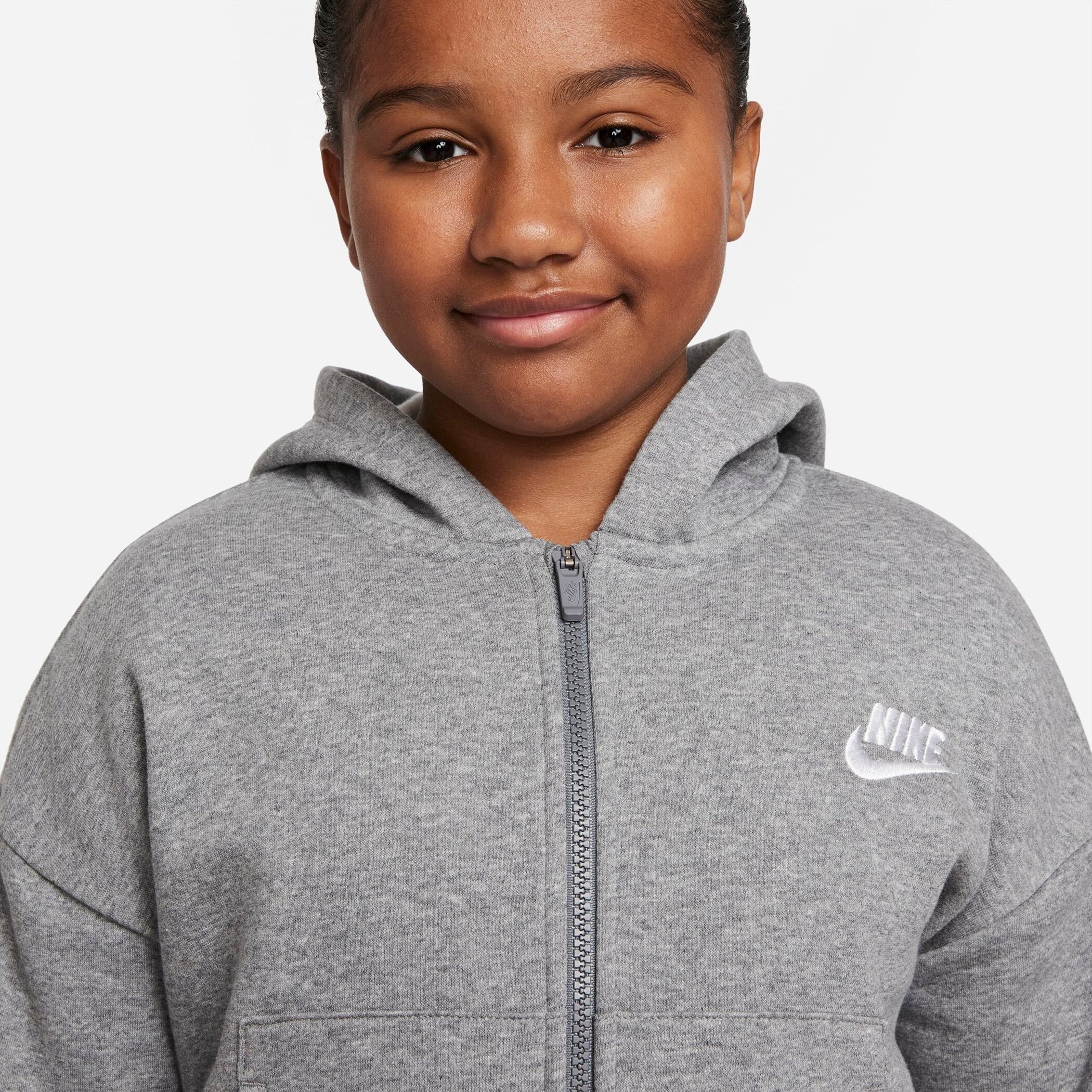 Nike Sportswear Kapuzensweatjacke »Club Fleece Big Kids' (Girls') Full-Zip Hoodie«