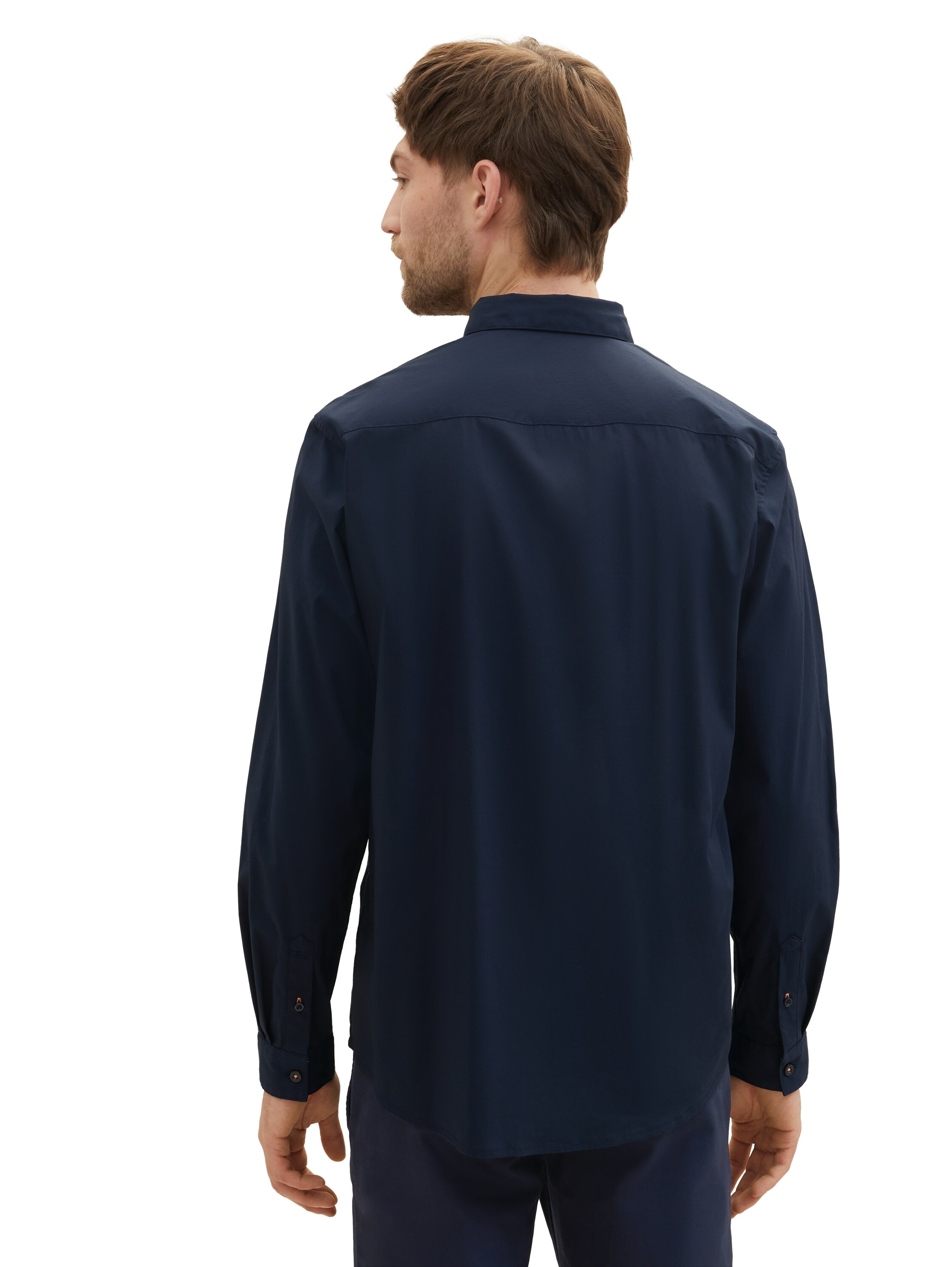 TOM TAILOR Langarmhemd »Poplin«, mit Manschetten