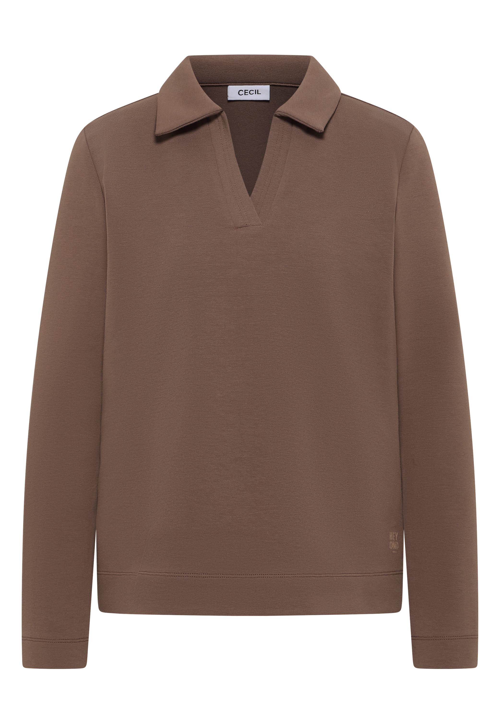 Cecil Langarmshirt mit Polokragen