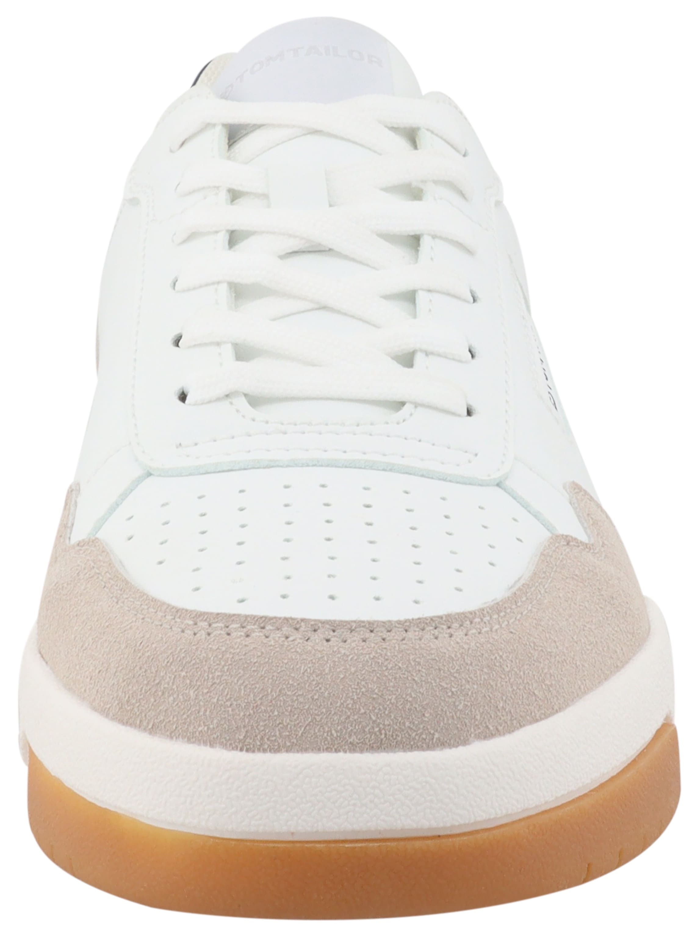 TOM TAILOR Keilsneaker  , Freizeitschuh, Halbschuh, Schnürschuh mit Lochmuster