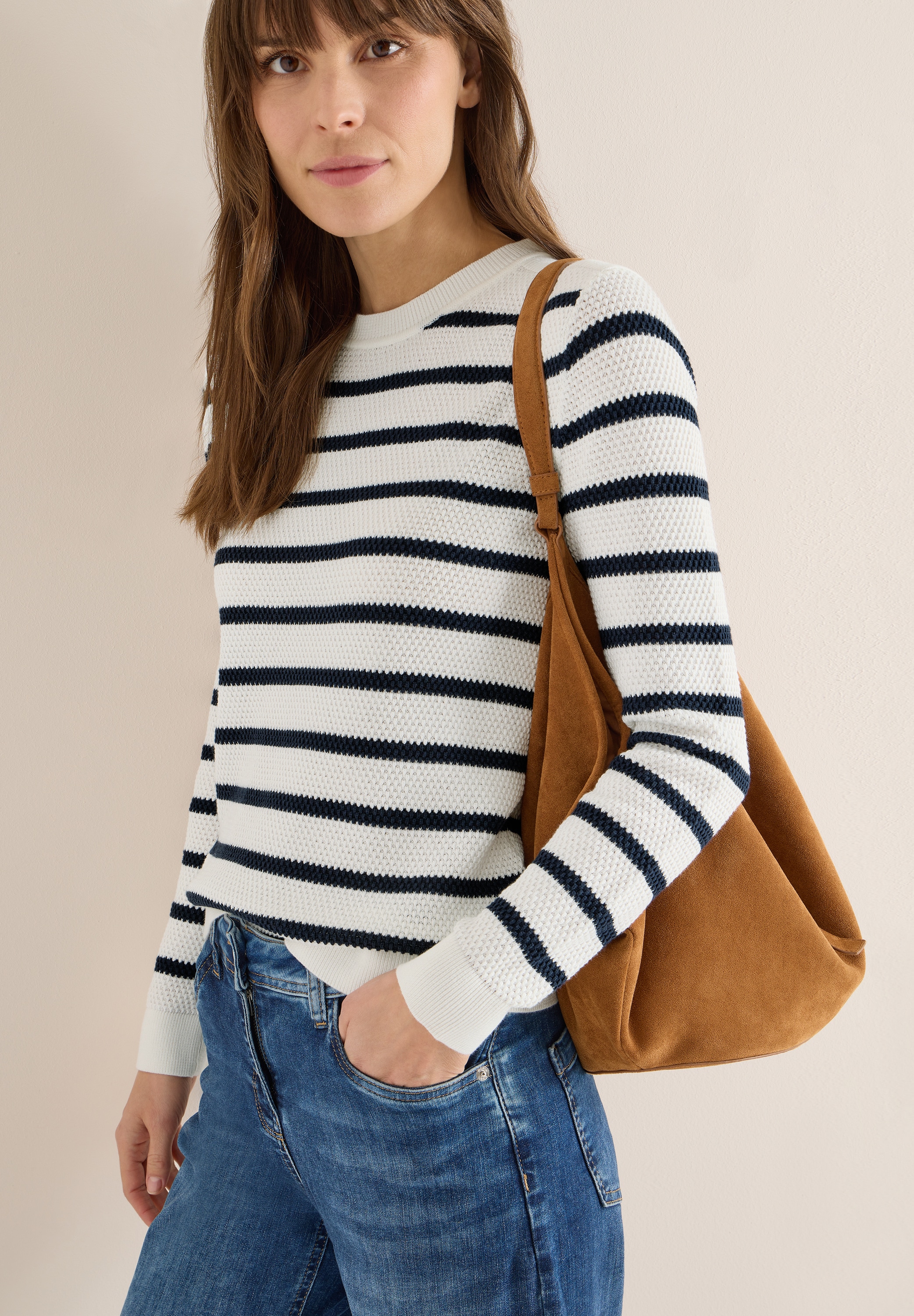 Image of Cecil Strickpullover im Streifen-Look
