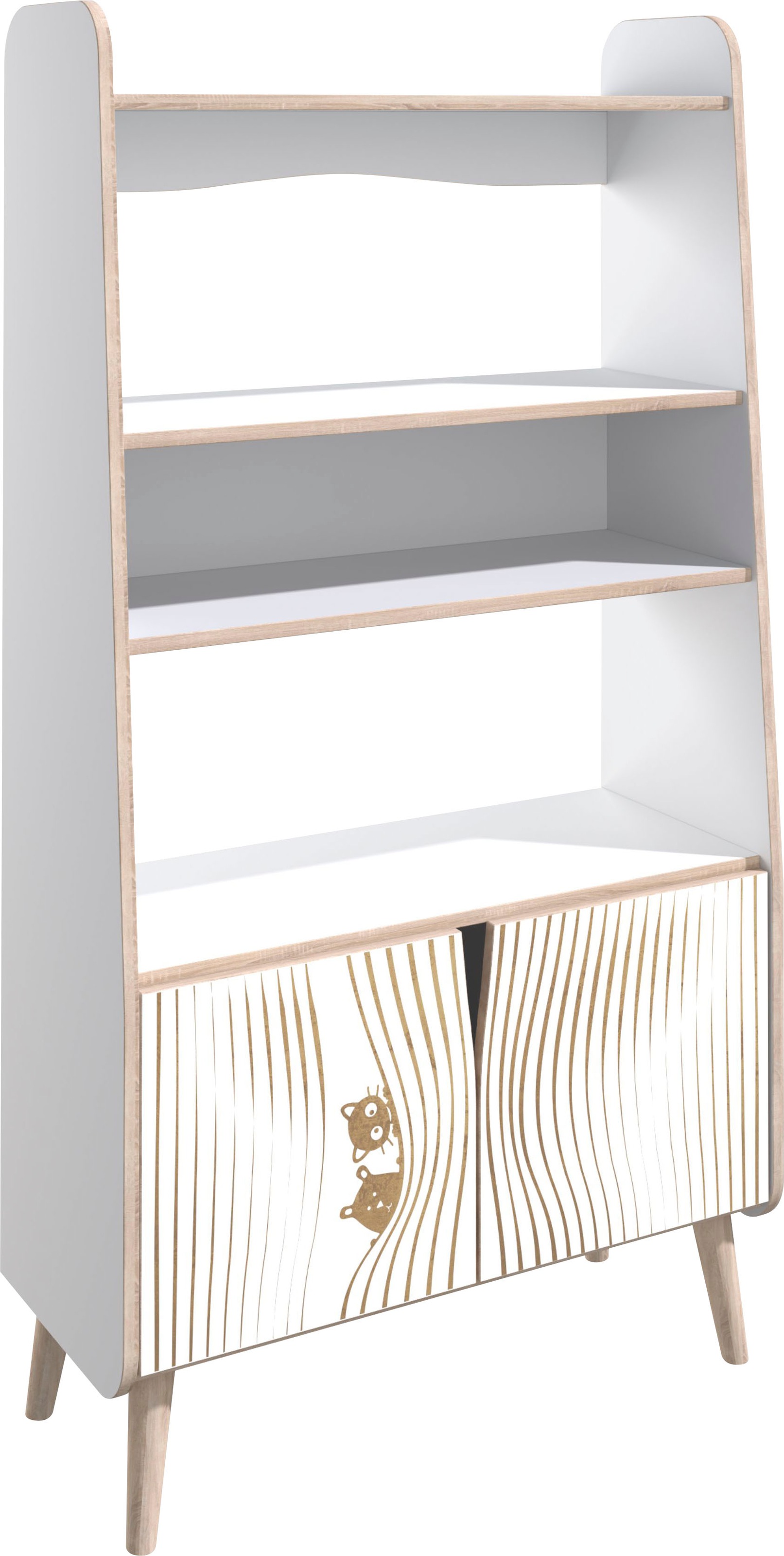 Image of Home affaire Standregal »Nethe«, mit Print, viel Stauraum, Höhe 149,5 cm bei Ackermann Versand Schweiz