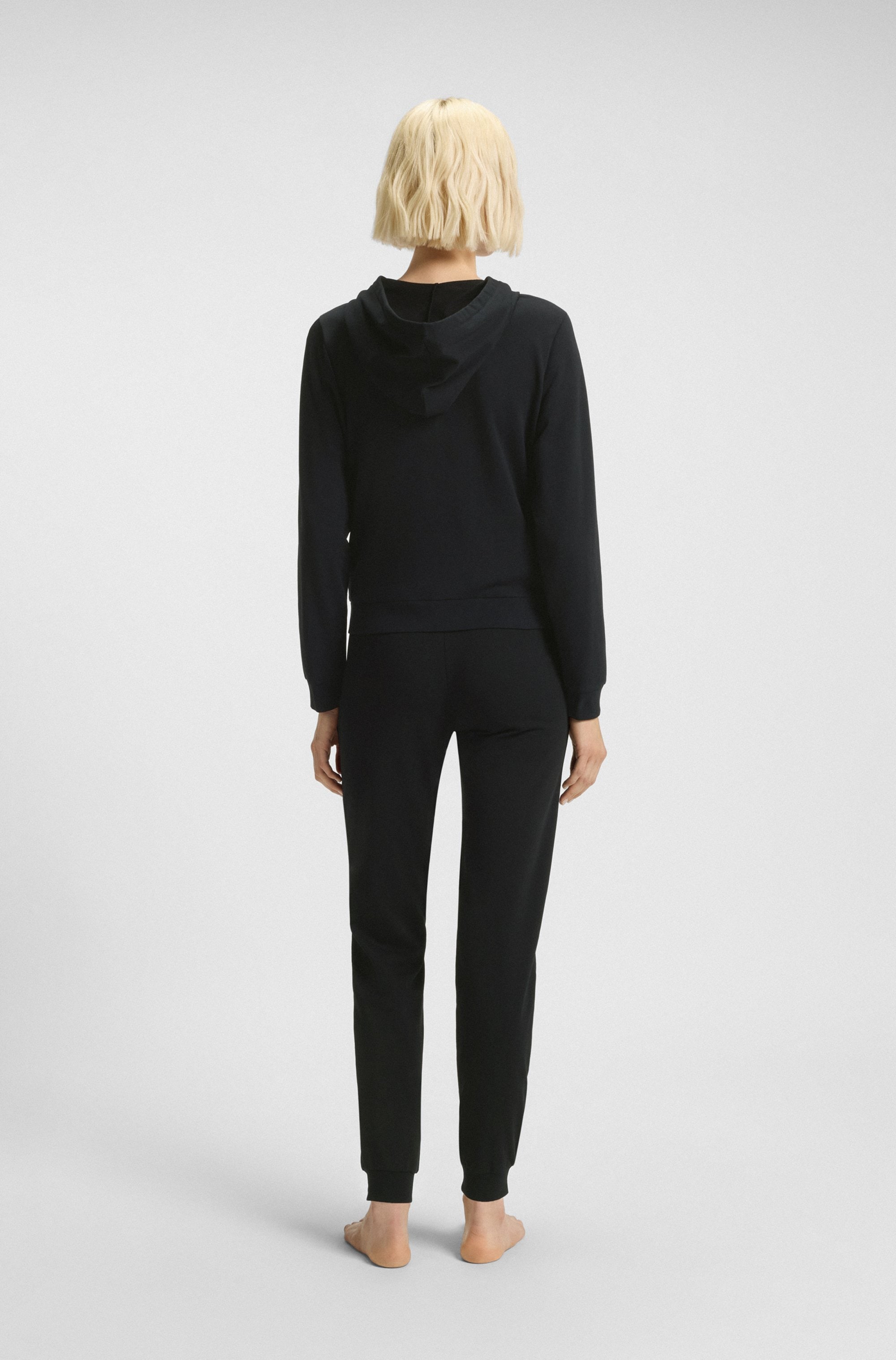 HUGO Underwear Veste sweat Kapuze, Reissverschluss, gerade geschnitten