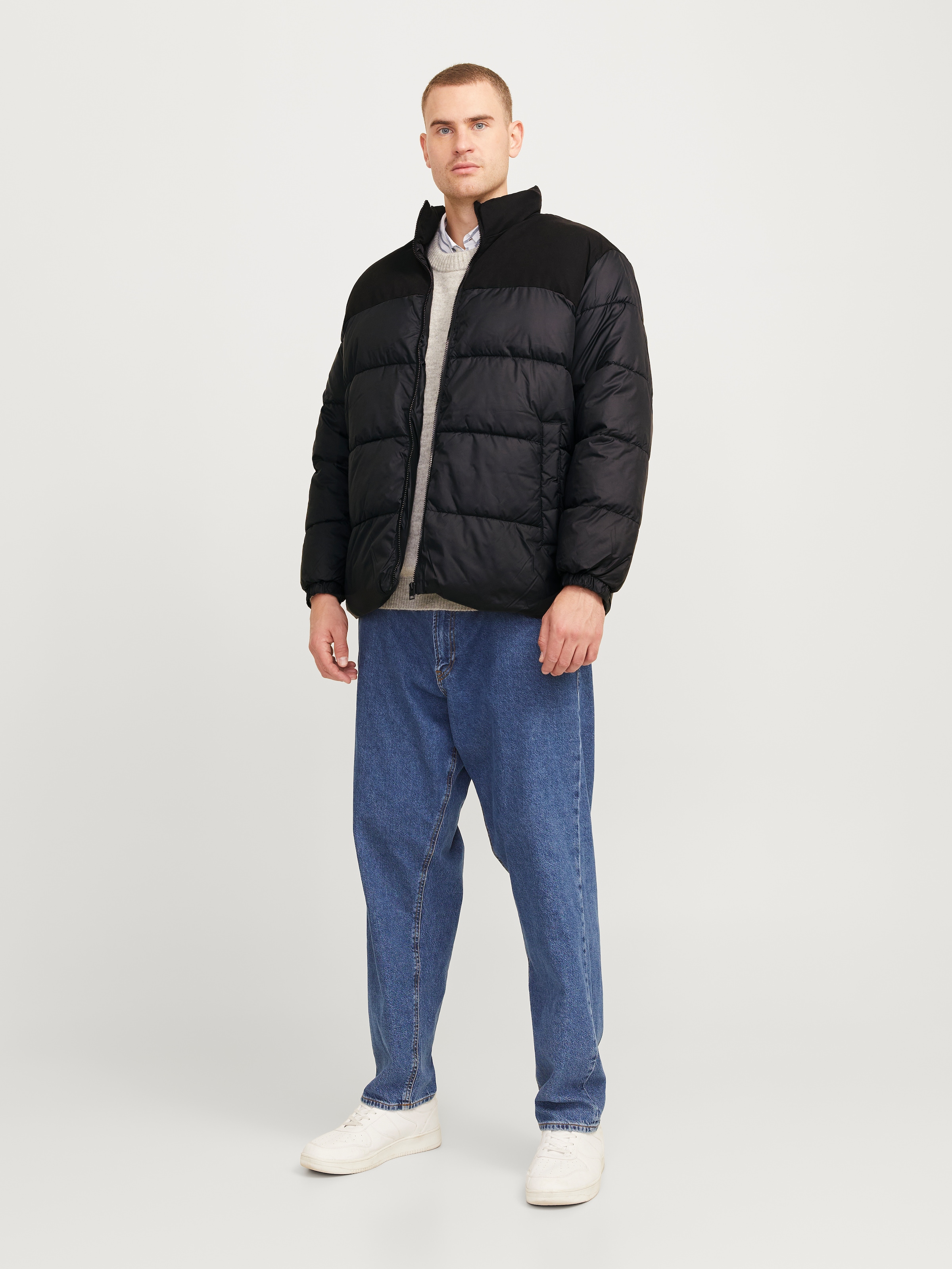 Jack & Jones PlusSize Steppjacke »JJMOON STAND COLLAR PUFFER PLS«