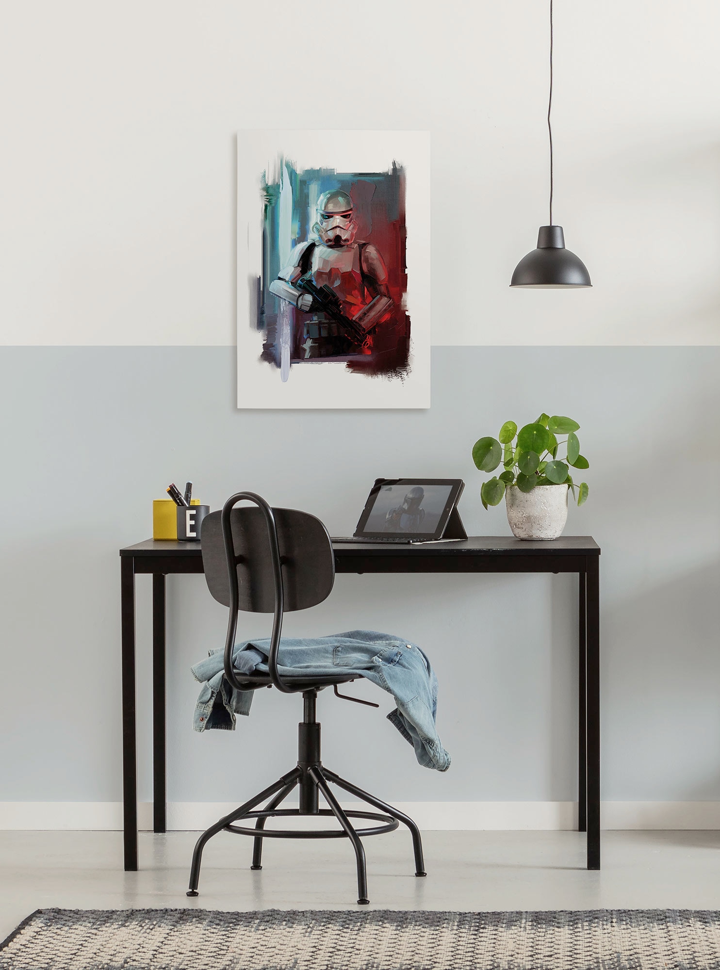 Image of Komar Leinwandbild "Star Wars Stormtrooper Painting" Disney 1 Stk. tlg. 40 x 60 cm (Breite x Höhe) - Kinderzimmer, Dekoration