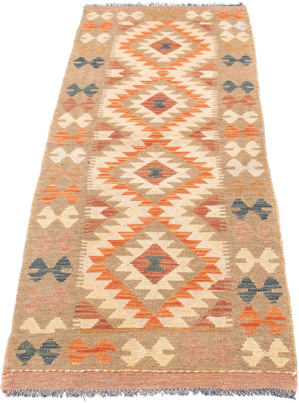 Image of morgenland Läufer »Kelim Maimene Medaillon 407 x 91 cm«, rechteckig, 0,5 mm Höhe, Wendeteppich bei Ackermann Versand Schweiz