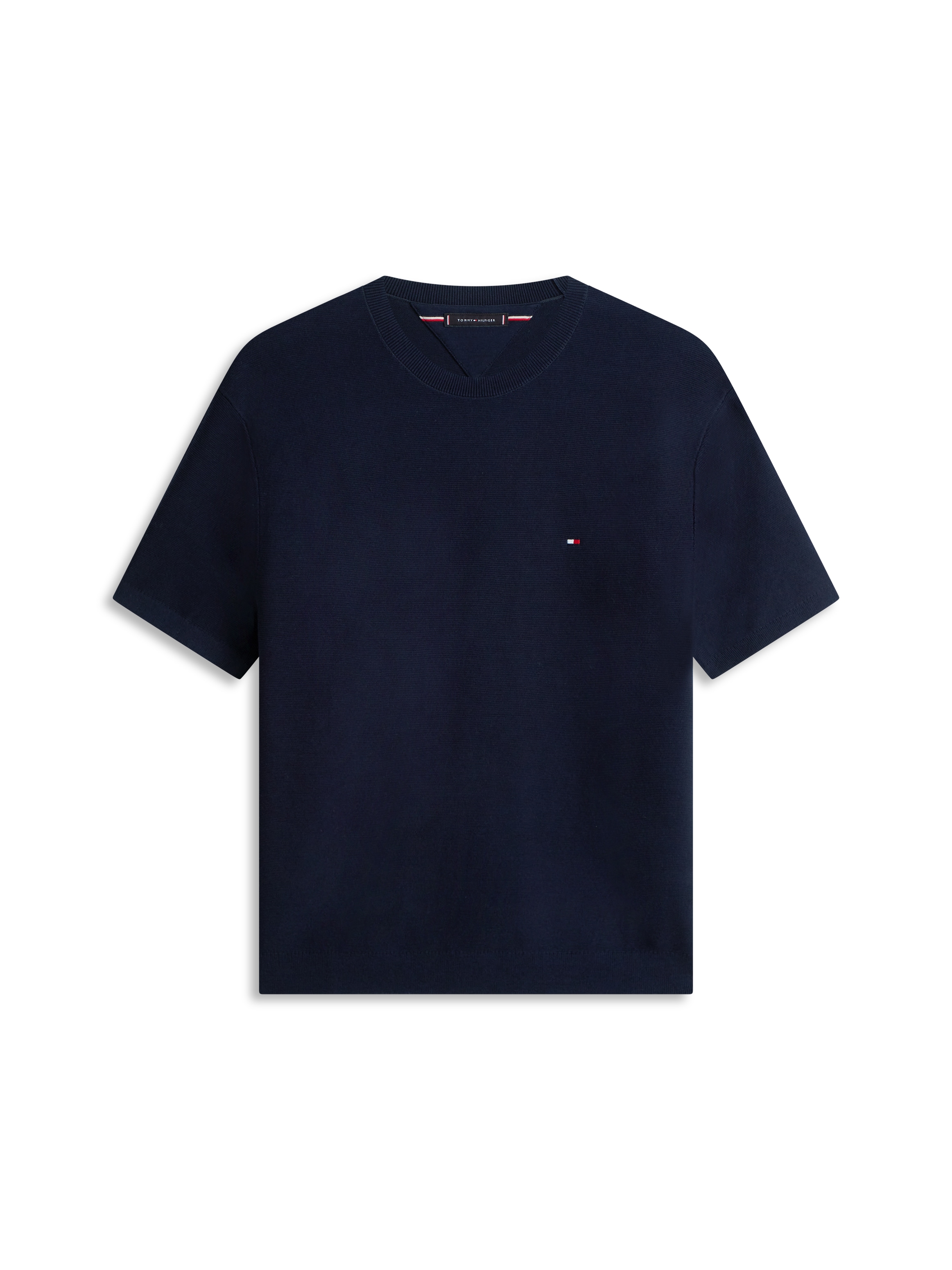 Tommy Hilfiger Pull à manches courtes »COOL TOUCH STRUCTURE« Relaxed Fit, aus Strick