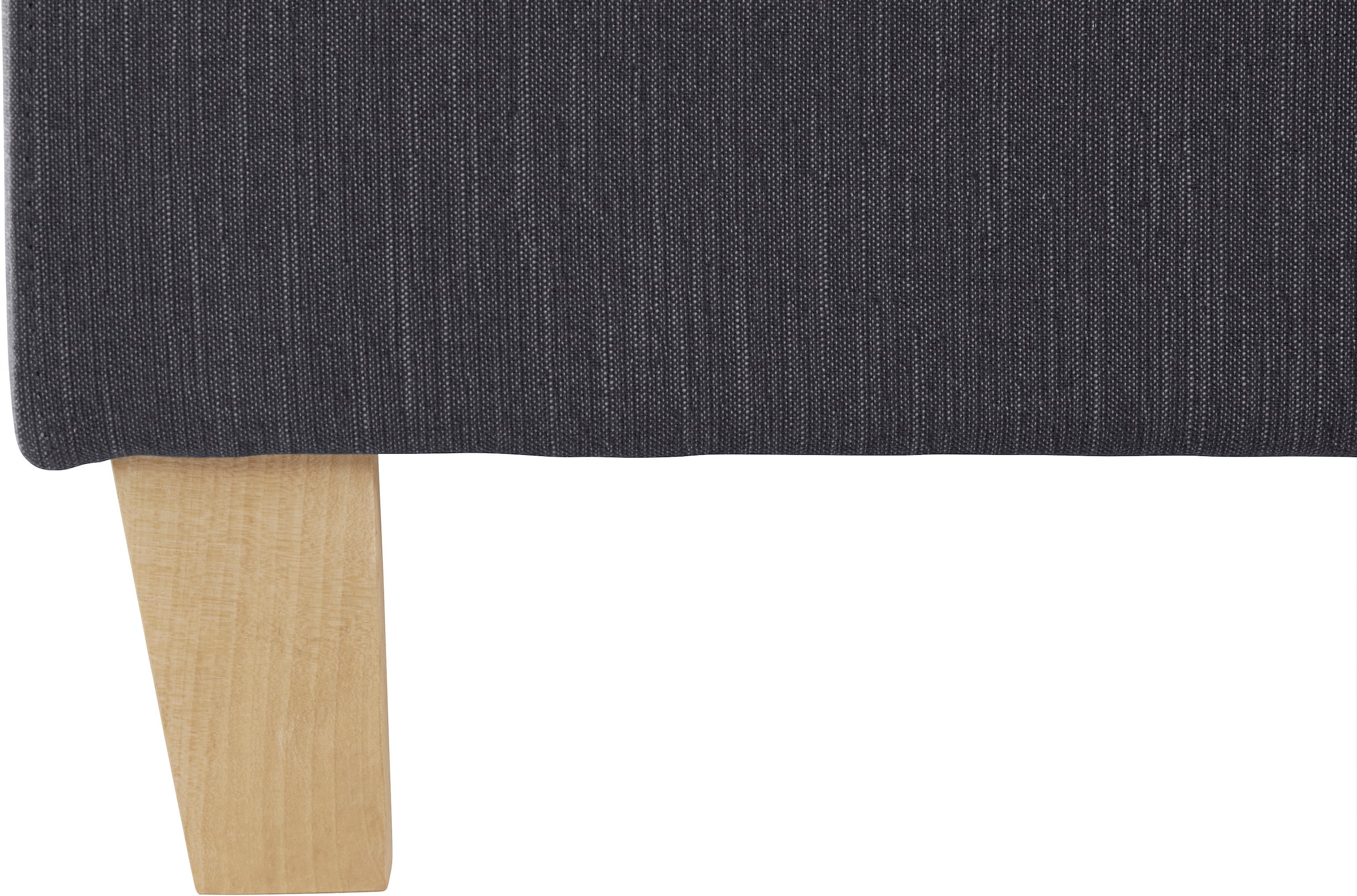 GOODproduct Polsterbett »Heddi« in 5 Breiten: von 90cm-200cm,  Biese am Kopfteil,  Strukturstoff