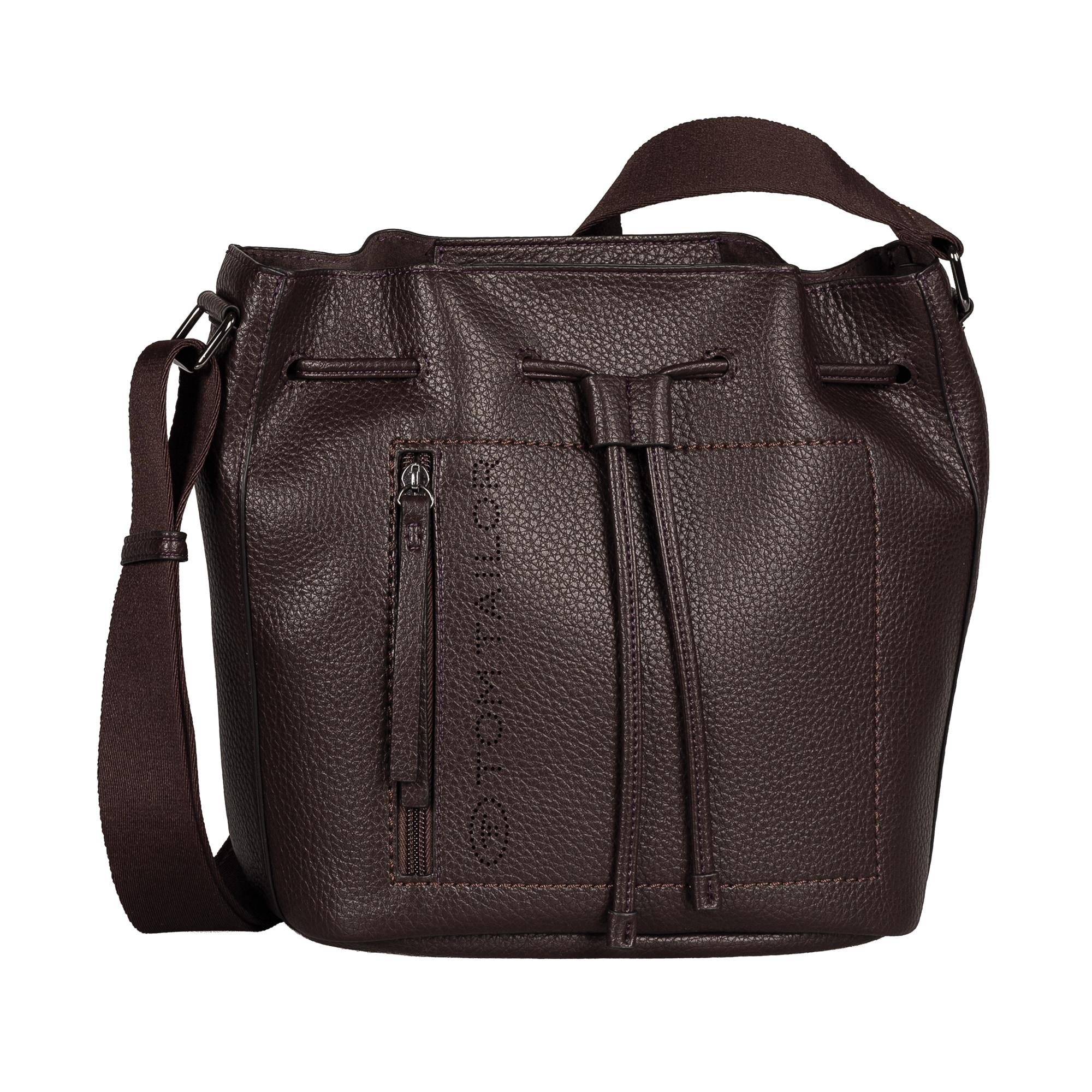 Image of TOM TAILOR Beuteltasche "Analisa" Damen Schultertasche, klare Shapes und Logo-Lochmuster, moderner Look