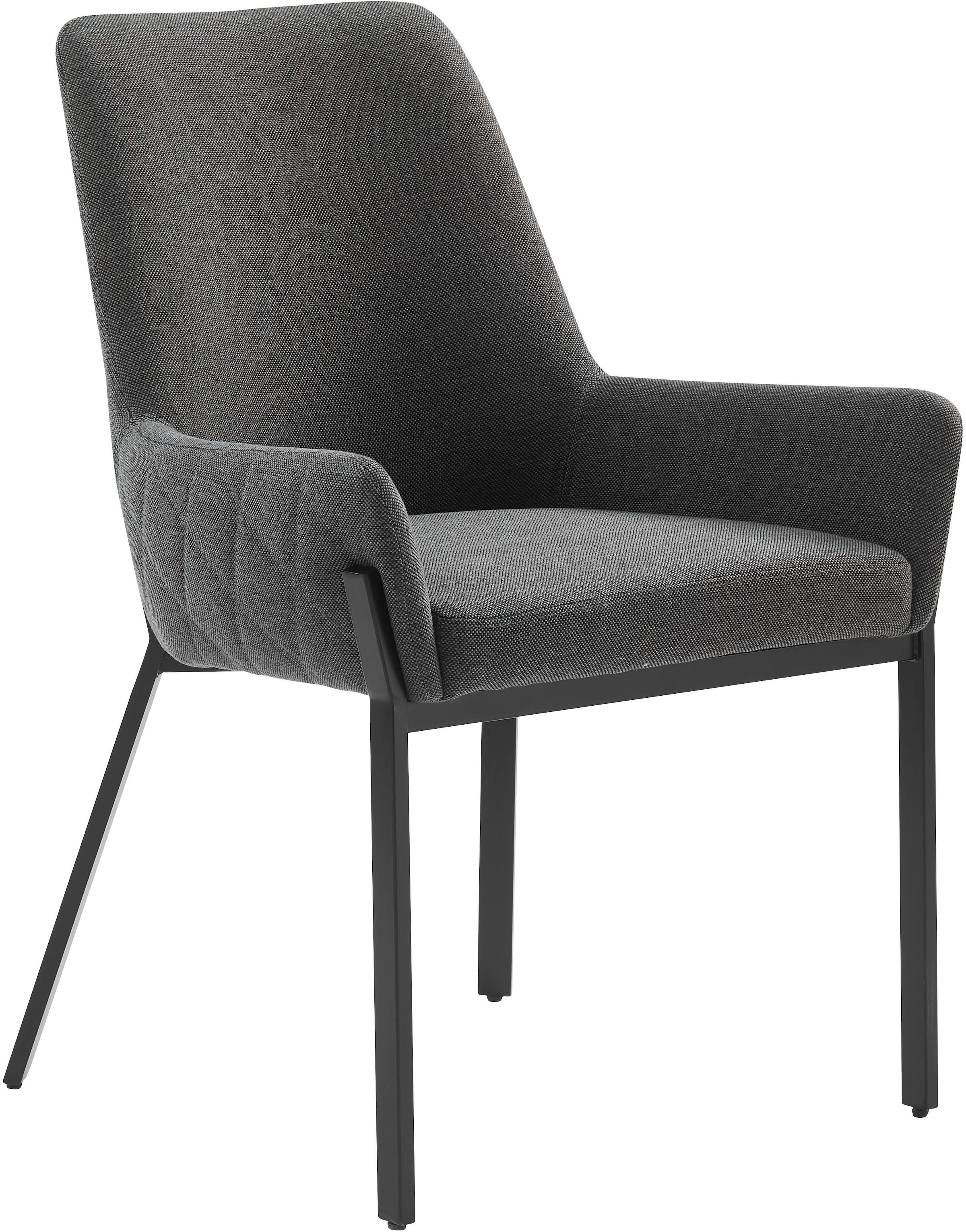 GOODproduct Stuhl »Lome« () 1 Stk.mit pflegeleichtem Webstoff Bezug, Metallgestell, Sitzhöhe 49 cm