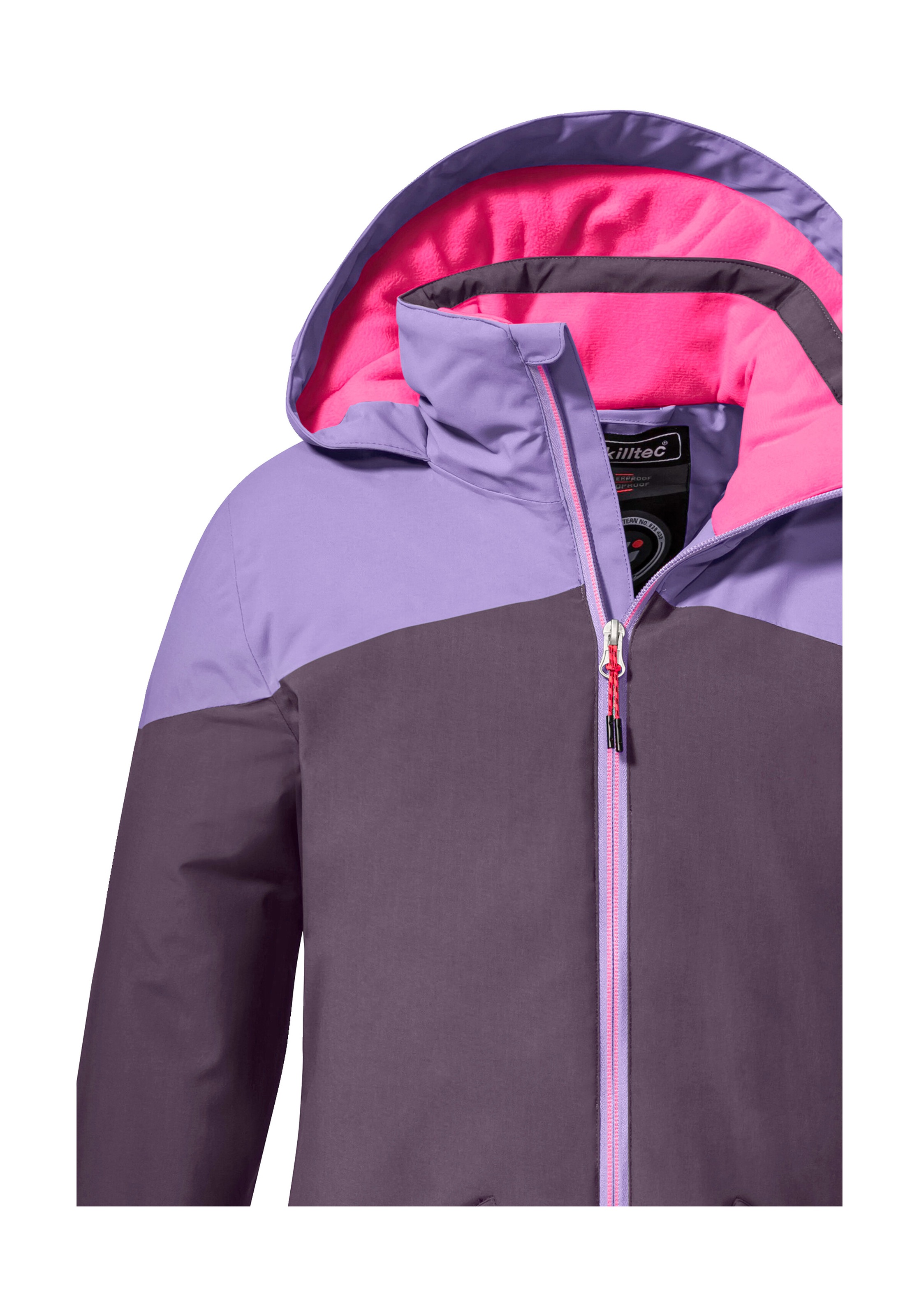 Killtec Outdoorjacke »KOW 195 GRLS JCKT«, Wasserdichte Winterjacke mit Colourblock, verstellbaren Details