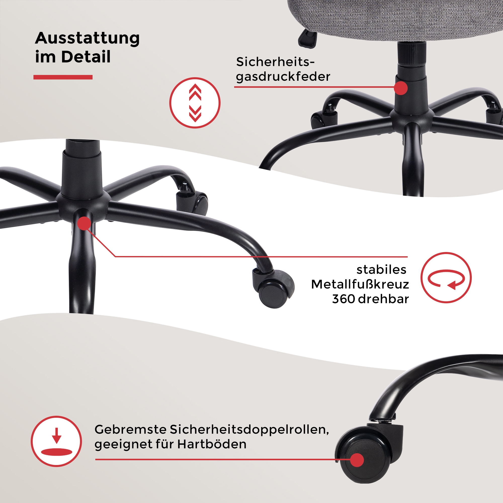 Duo Collection Chefsessel »Merlin« () Schreibtischstuhl, mit gepolsterten Armlehnen