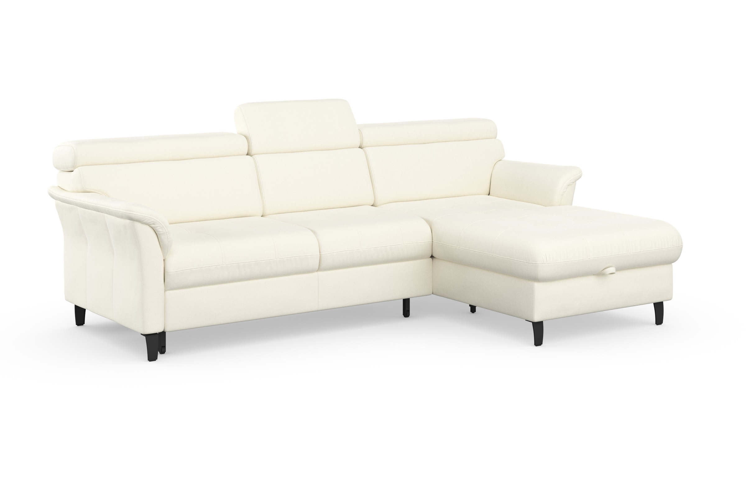 sit&more Ecksofa »Marano L-Form«, inklusive Kopfteilverstellung, wahlweise mit Bettfunktion, Bettkasten