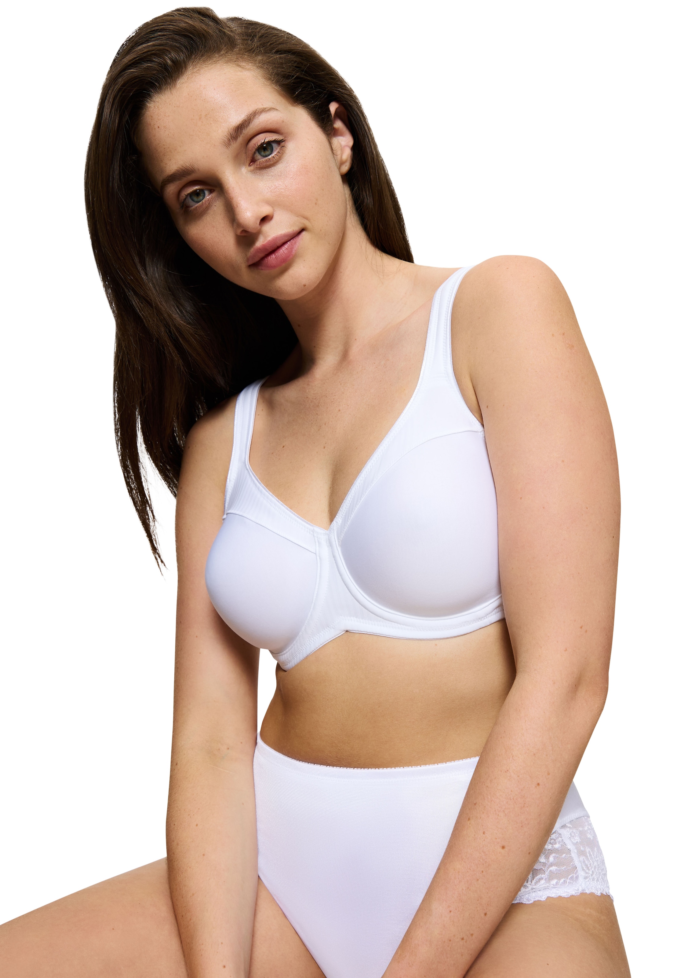Triumph Minimizer-BH »Modern Soft+Cotton W01«, verkleinert die Brust optisch um eine Cup-Grösse