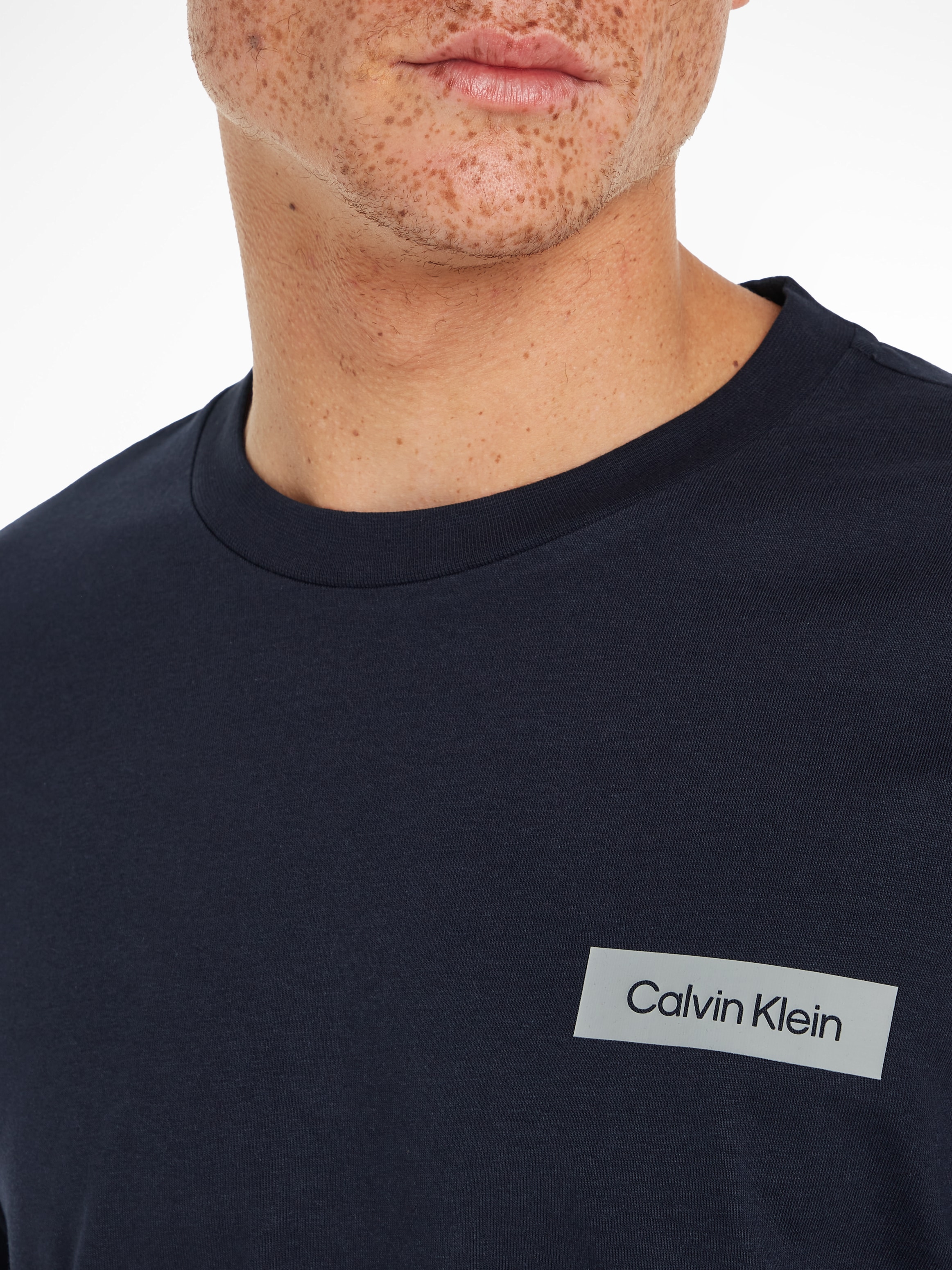Calvin Klein Langarmshirt »CONTRAST LINE LOGO LS T-SHIRT«, mit CK-Logodruck